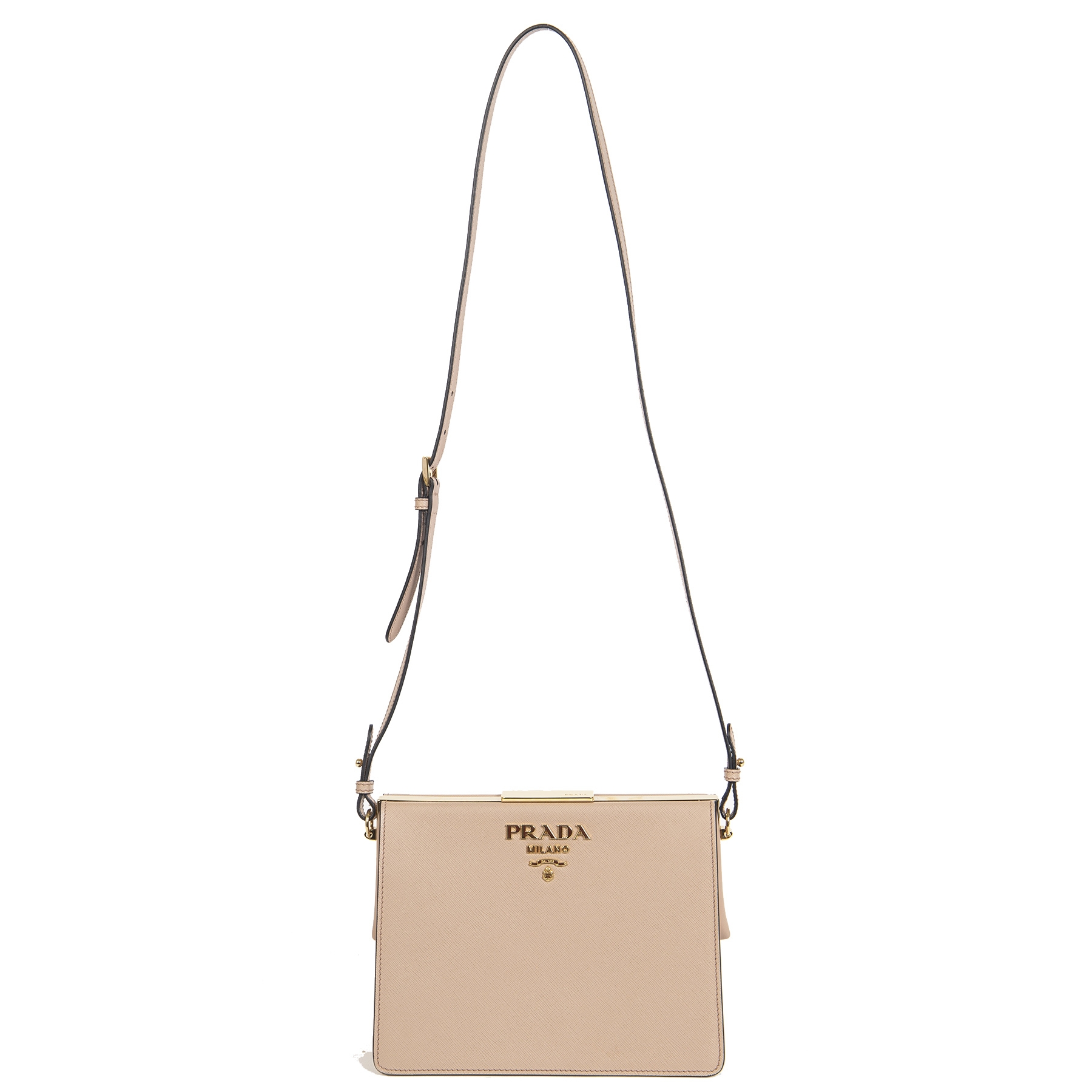 Prada Saffiano City Calf Light Frame Bag ○ Labellov ○ Buy and