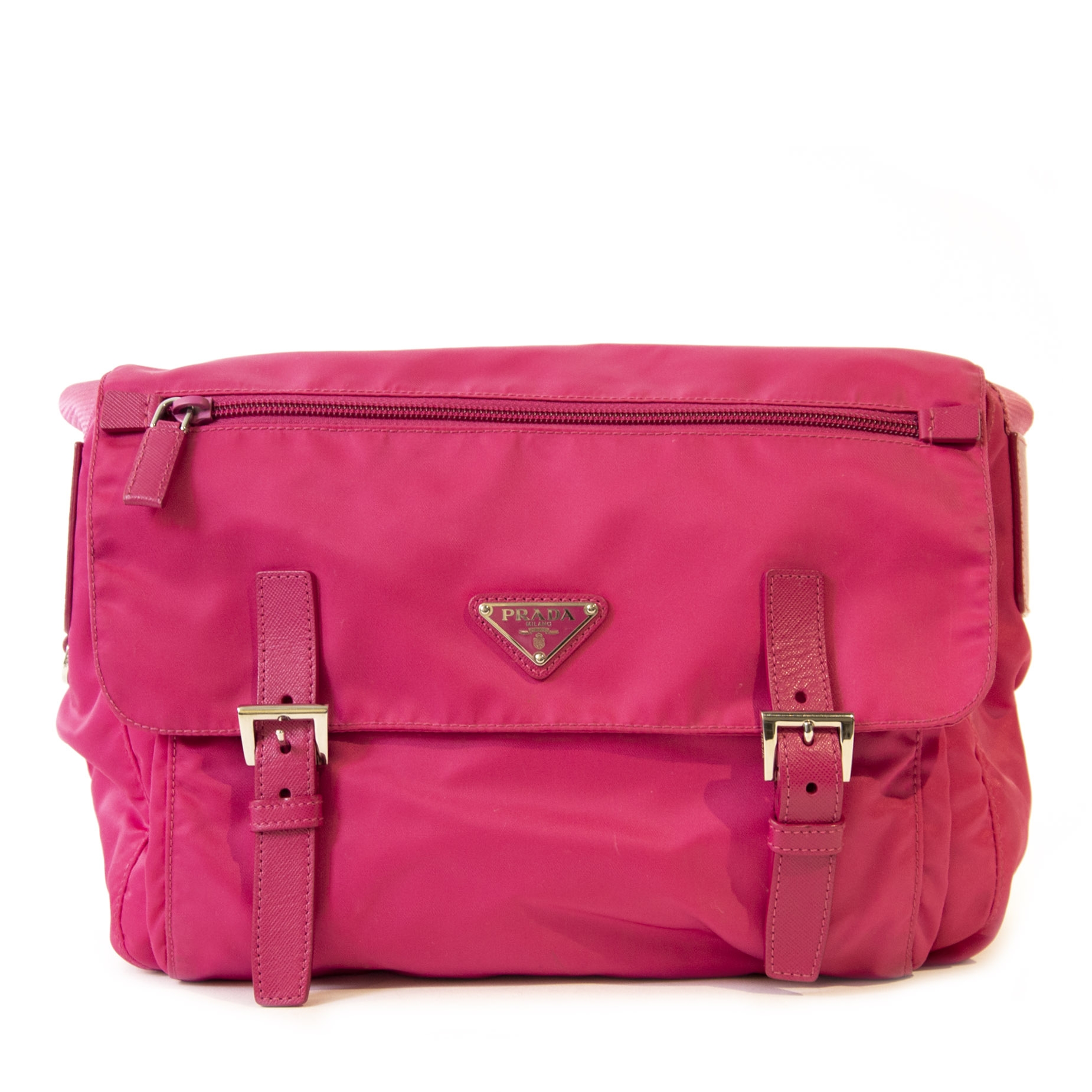 Prada nylon bag pink store