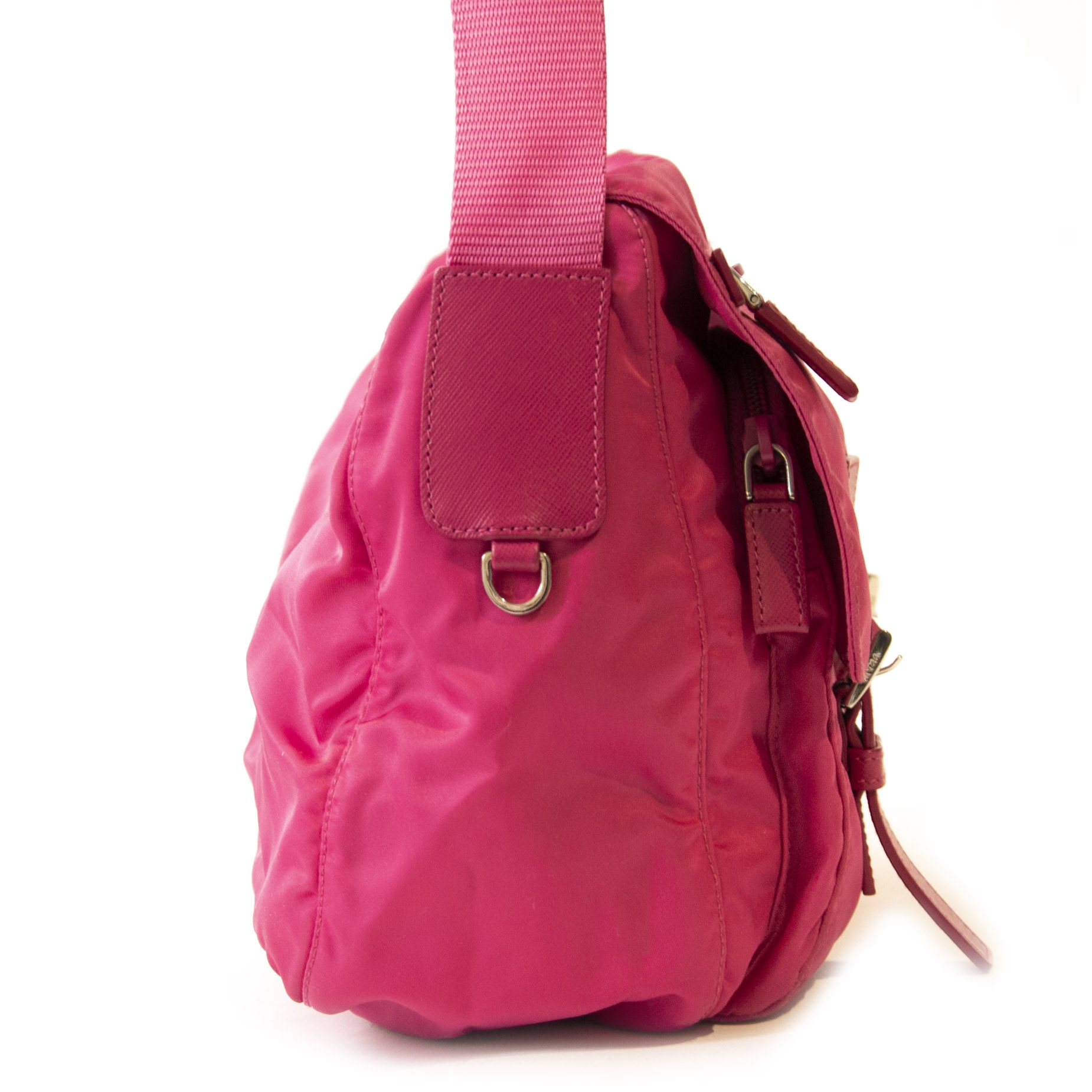 Prada Pink Nylon Messenger Bag ○ Labellov ○ Buy and Sell