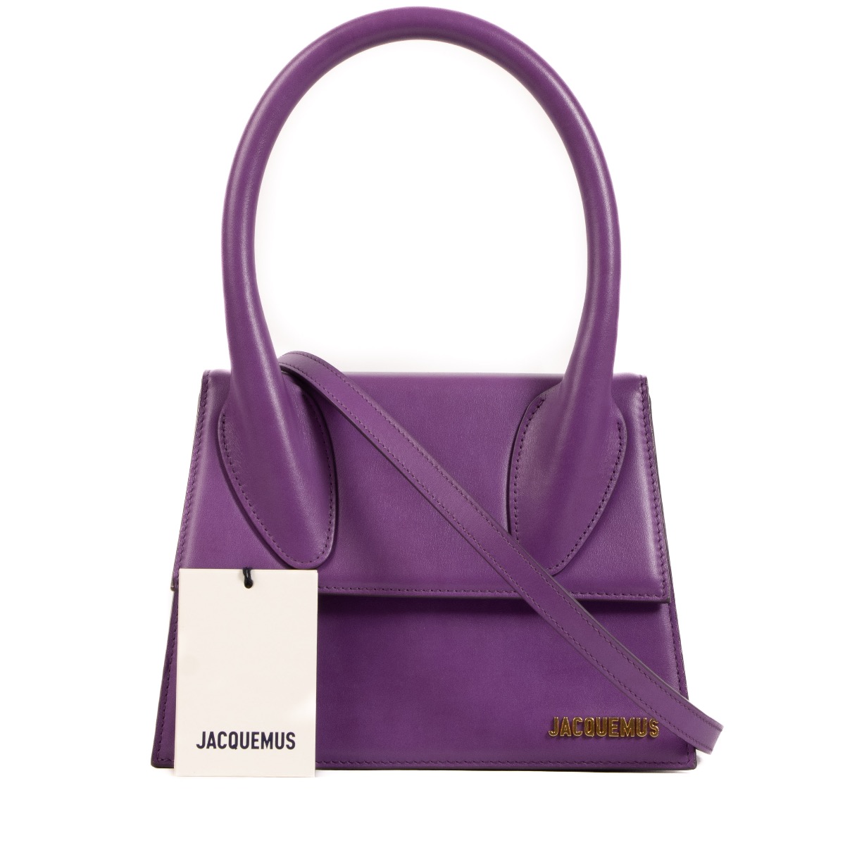 Jacquemus Purple Leather Le Grand Chiquito Shoulder Bag