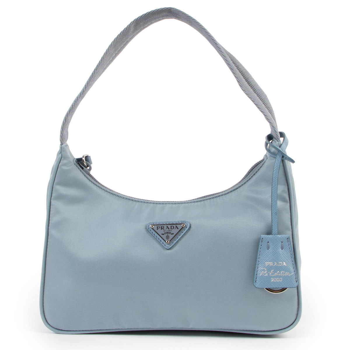 Prada Cornflower Blue Re-Edition 2000 Nylon Mini Bag ○ Labellov ○ Buy and  Sell Authentic Luxury