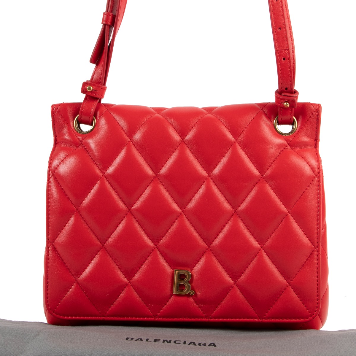 Balenciaga touch quilted leather shoulder bag discount
