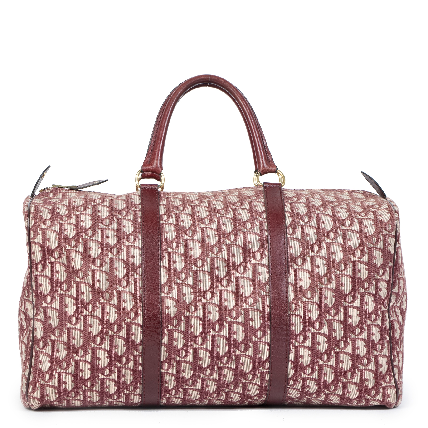 Christian Dior Bordeaux Monogram Boston Bag Labellov Buy and