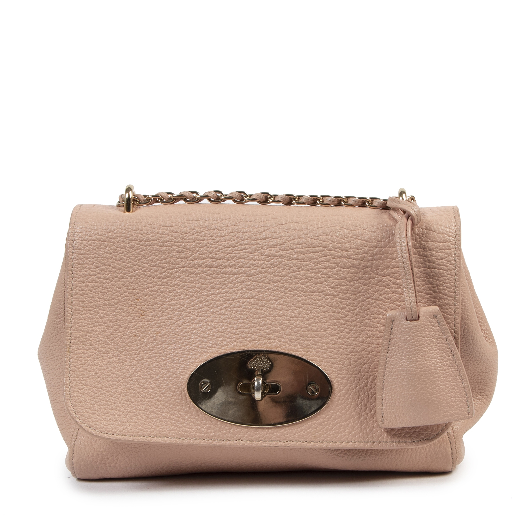 MULBERRY Spongy Patent Calfskin Small Iris Tote Mulberry Pink 1338298 |  FASHIONPHILE