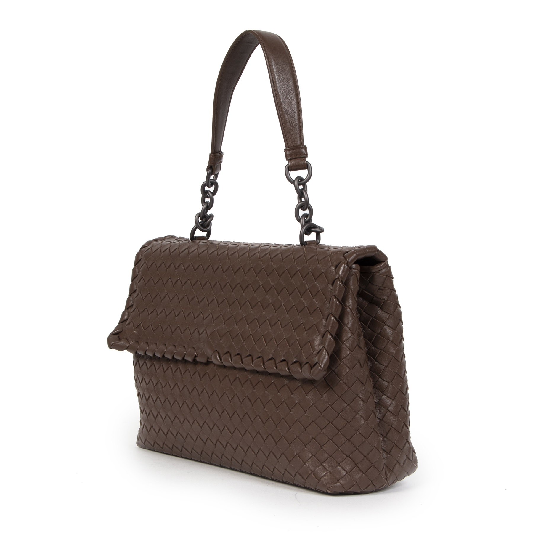 Bottega Veneta Medium Brown Olimpia Bag Labellov Buy and Sell Authentic Luxury