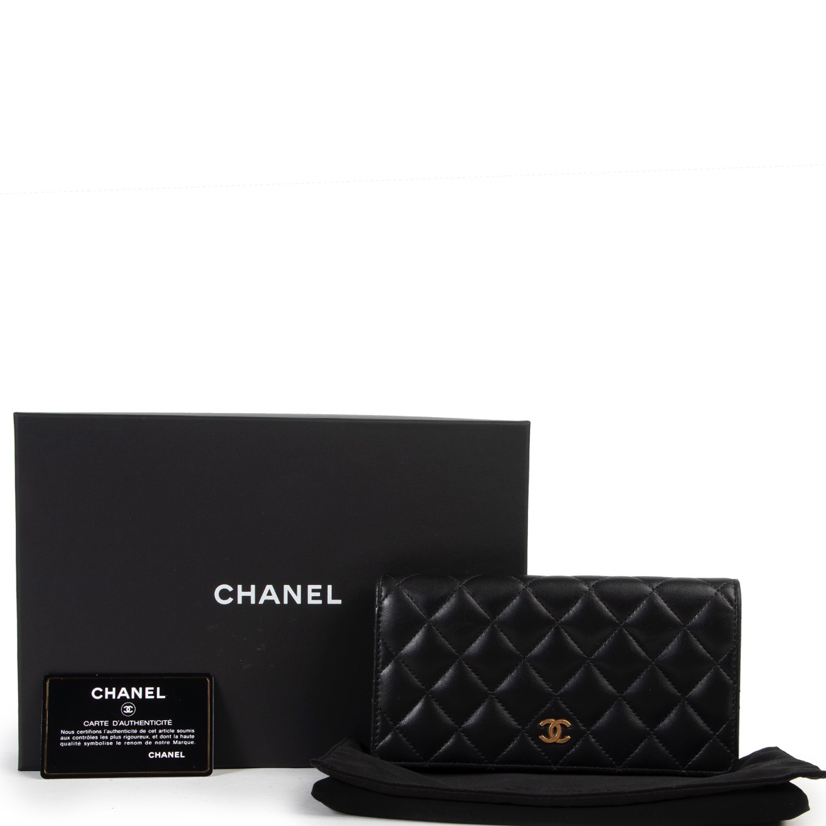 Chanel hotsell wallet lambskin