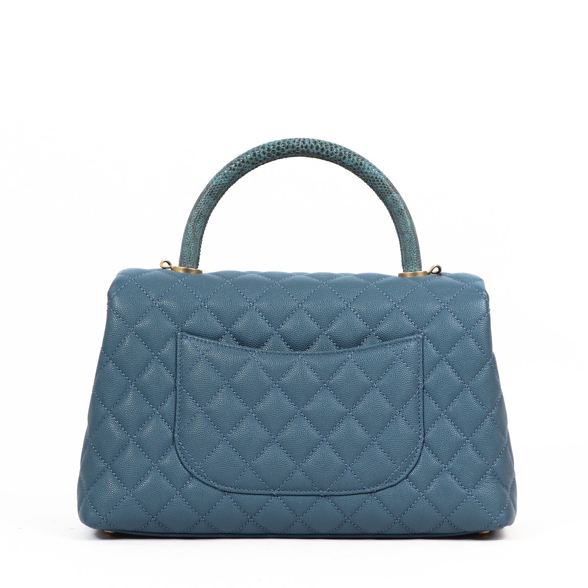 Chanel coco handle best sale lizard