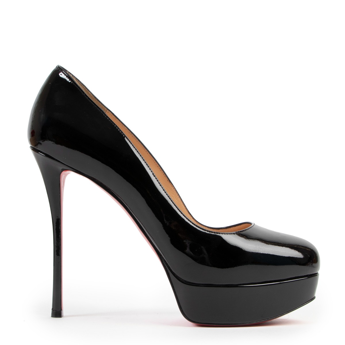 Patent leather heels Christian Louboutin Black size 39 EU in Patent leather  - 35278460