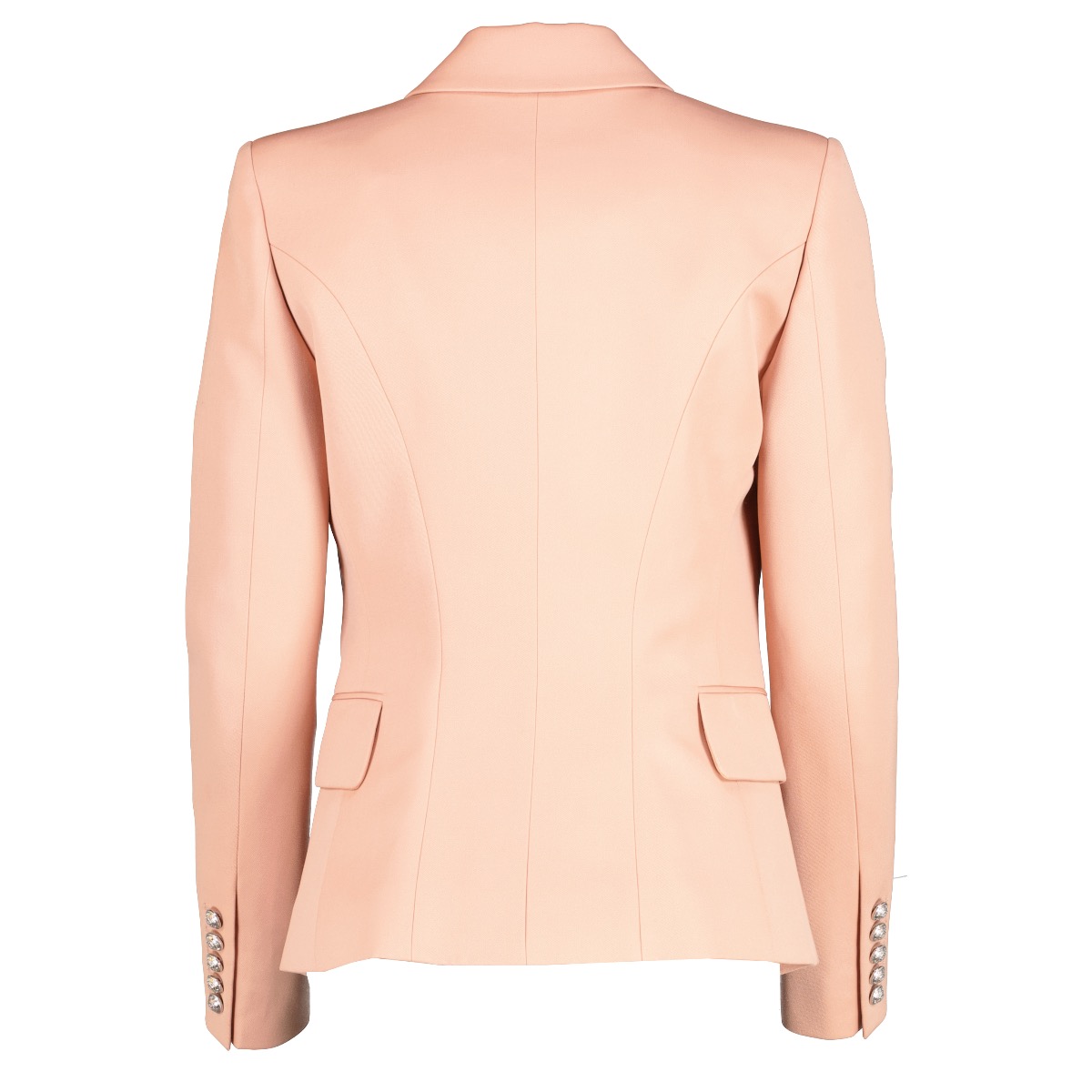 Balmain Pink Wool 6-Button Jacket - Size 36 ○ Labellov