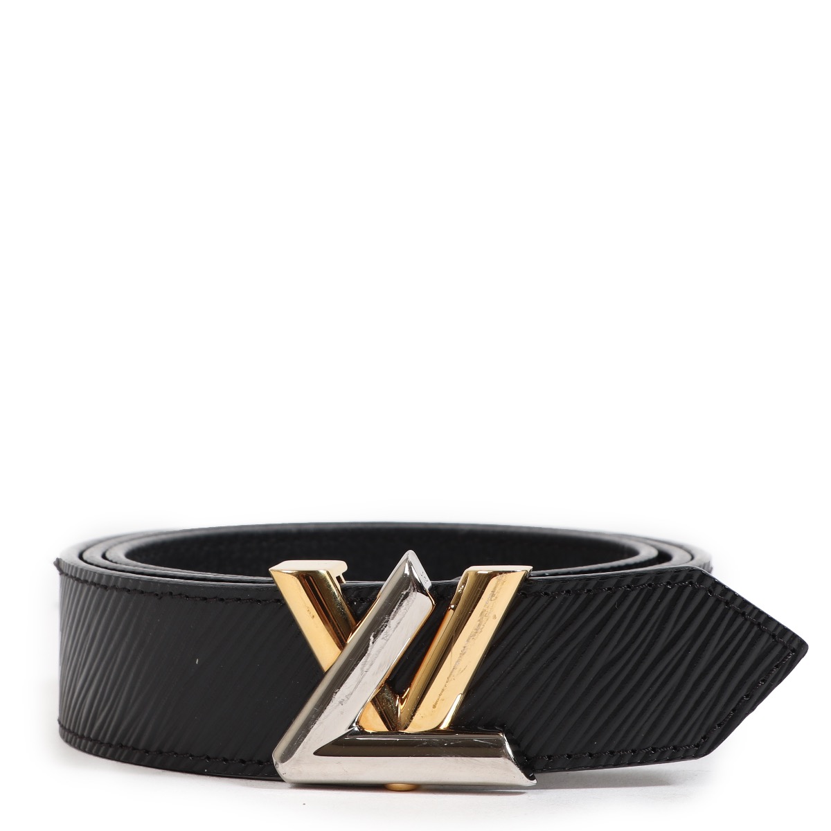 black and gold louis vuitton belt