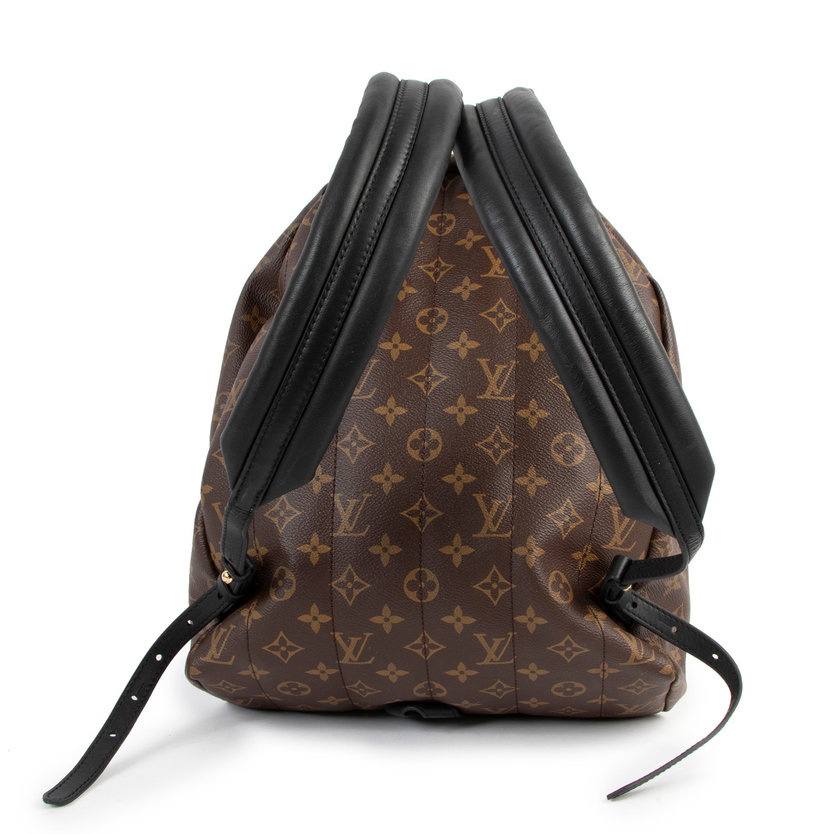 Palm springs cloth backpack Louis Vuitton Black in Cloth - 25251246