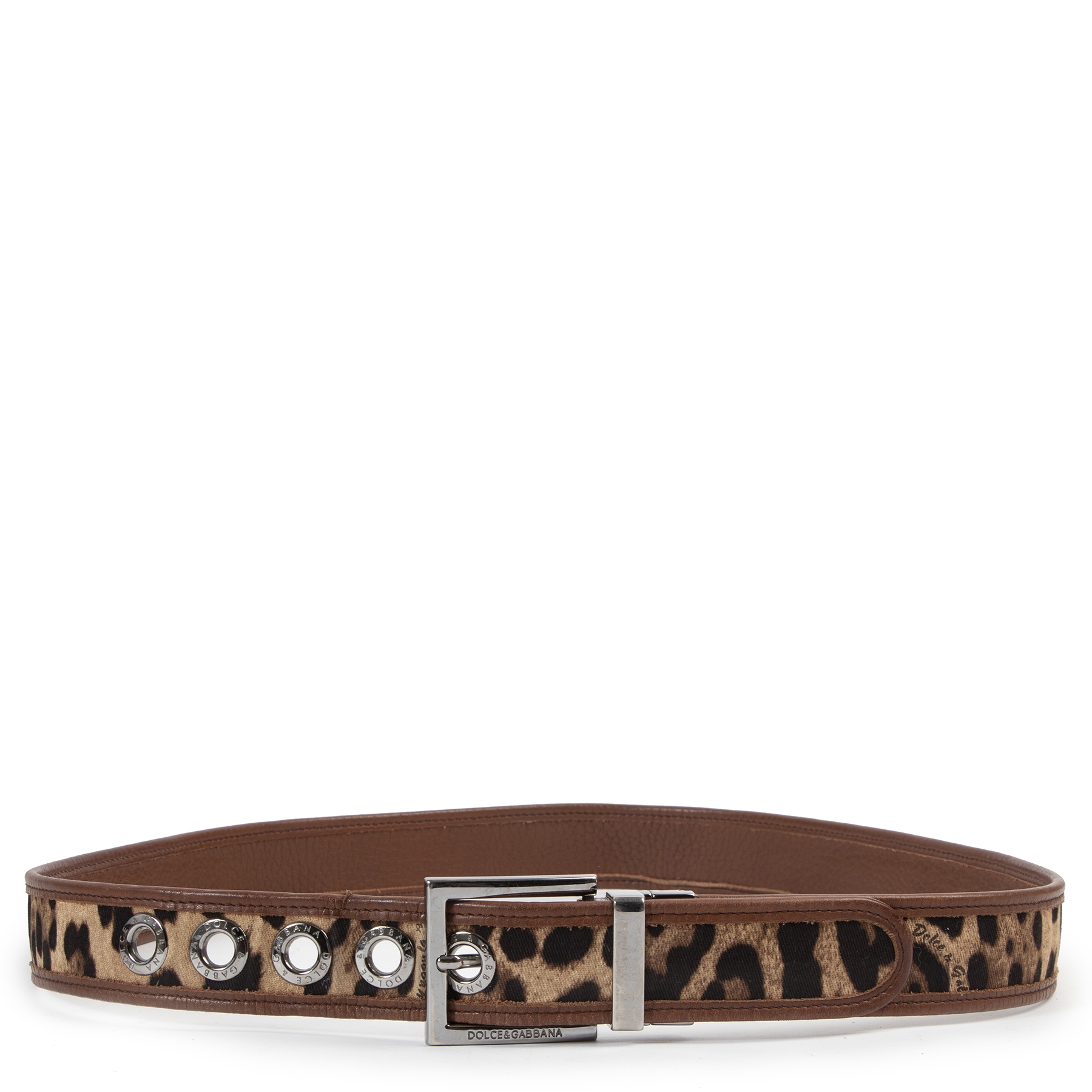 【関税&送料込】Dolce & Gabbana Leopard Print Belt DOLCE&GABBANA Leopard-print calf-hair and leather belt | THE