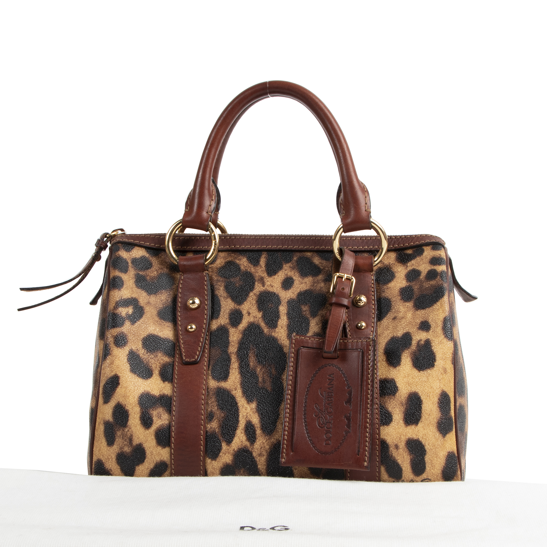 Dolce & Gabbana Leopard Boston Bag ○ Labellov ○ Buy and Sell Authentic  Luxury