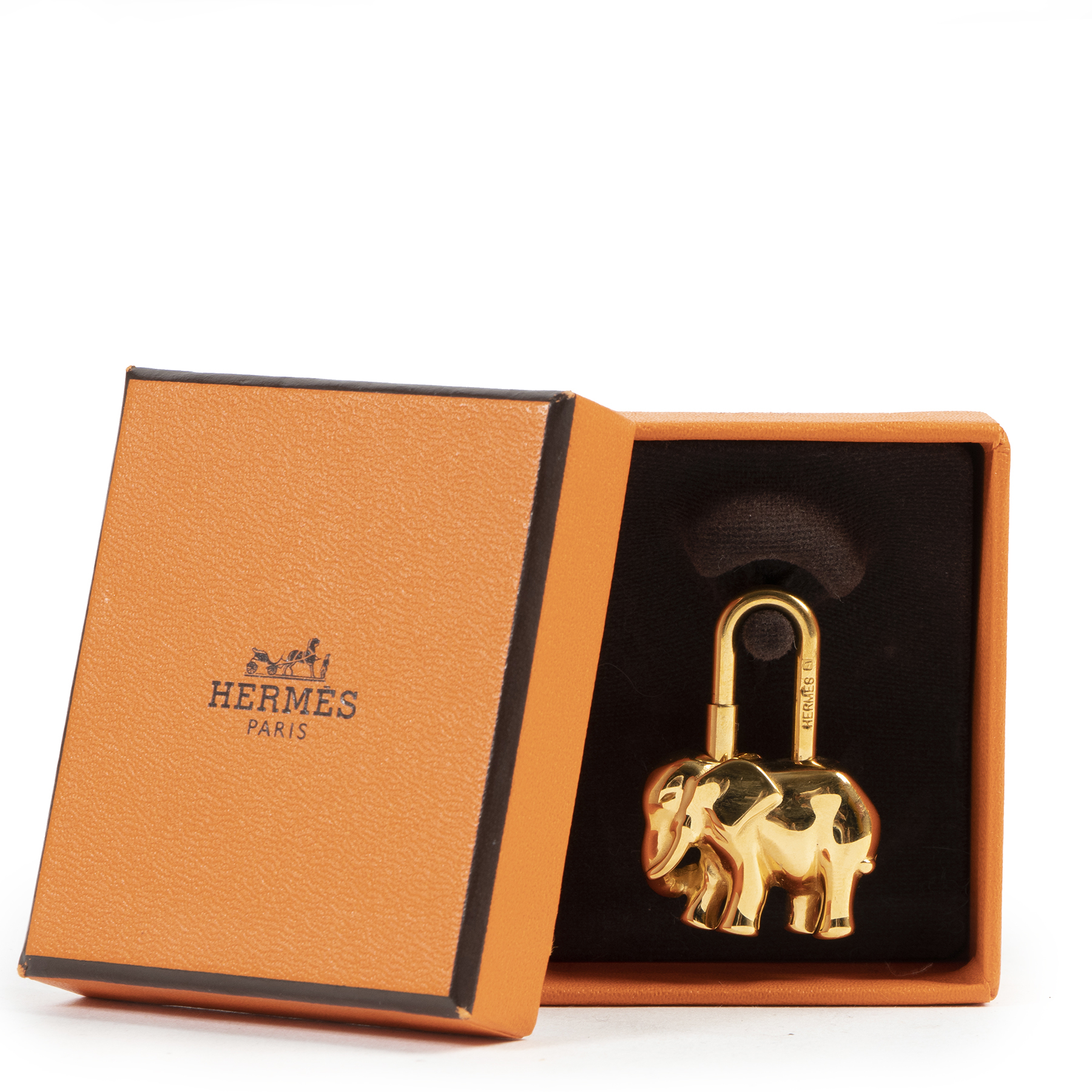 HERMES∽キーホルダー 象 petit h☆elephant ☆-パリ安心速達-☆ Hermès Elephant Charm GHW ○ Labellov ○ Buy and Sell