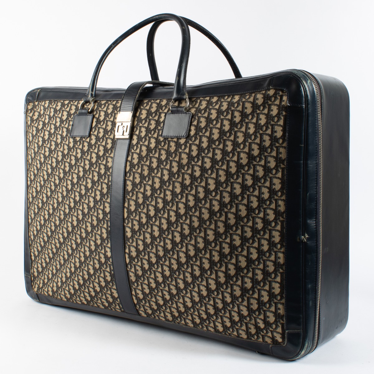 Christian Dior Blue Oblique Suitcase ○ Labellov ○ Buy and Sell