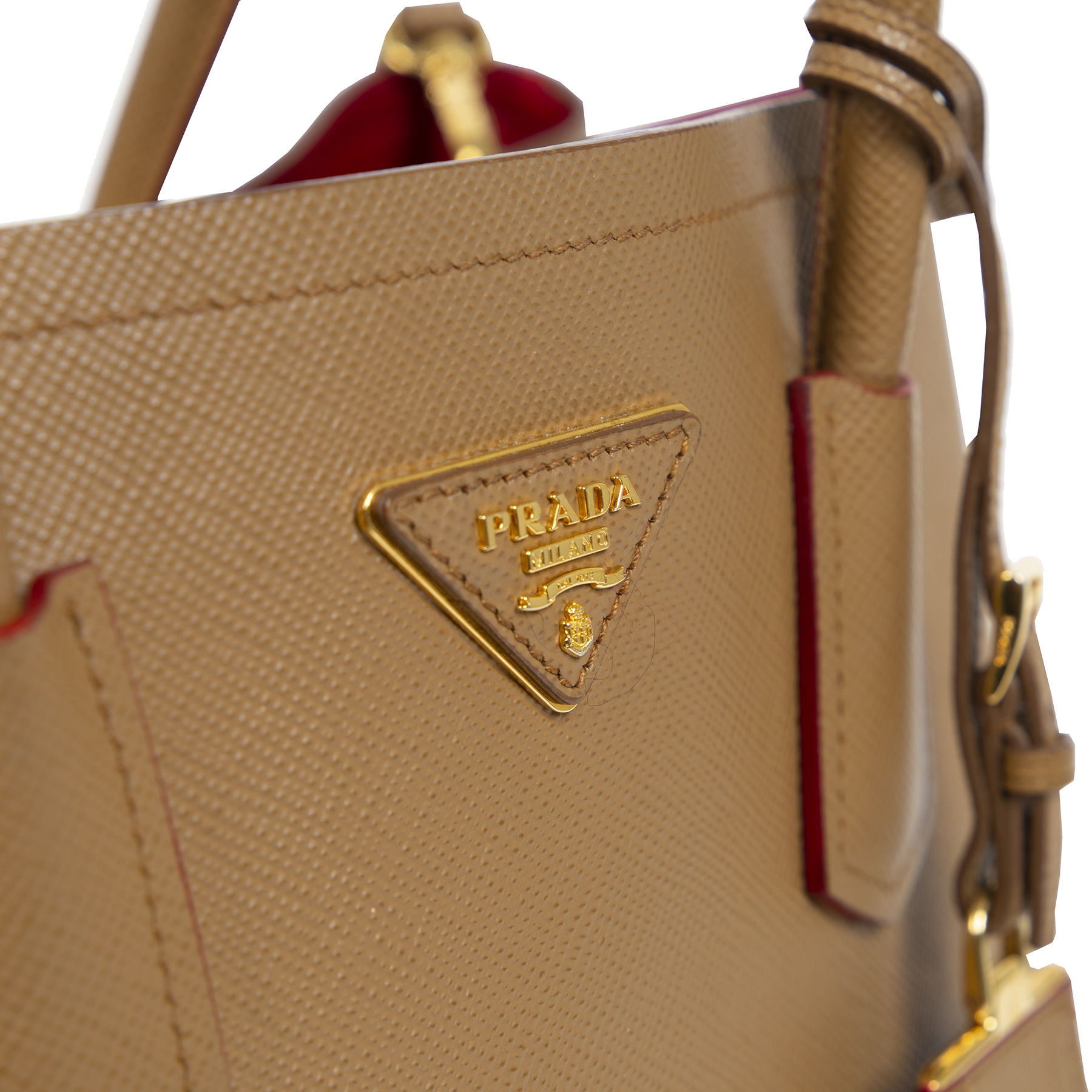 Prada Saffiano Leather Double Medium Tote Bag ○ Labellov ○ Buy and Sell  Authentic Luxury