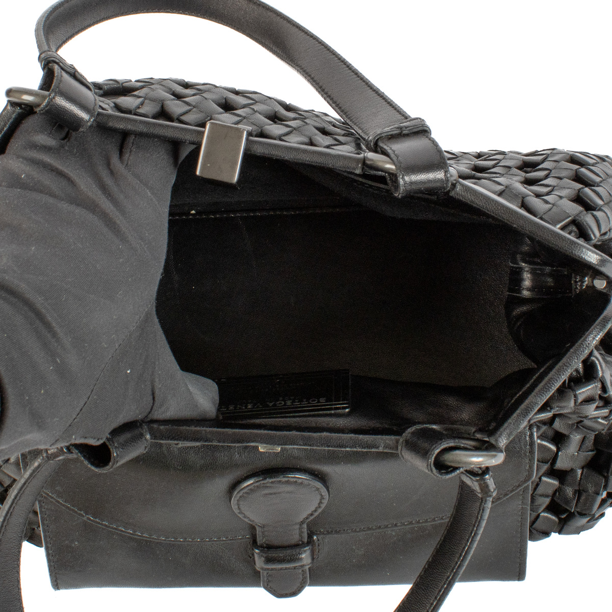 Bottega Veneta Limited Edition Black Woven Leather Bag