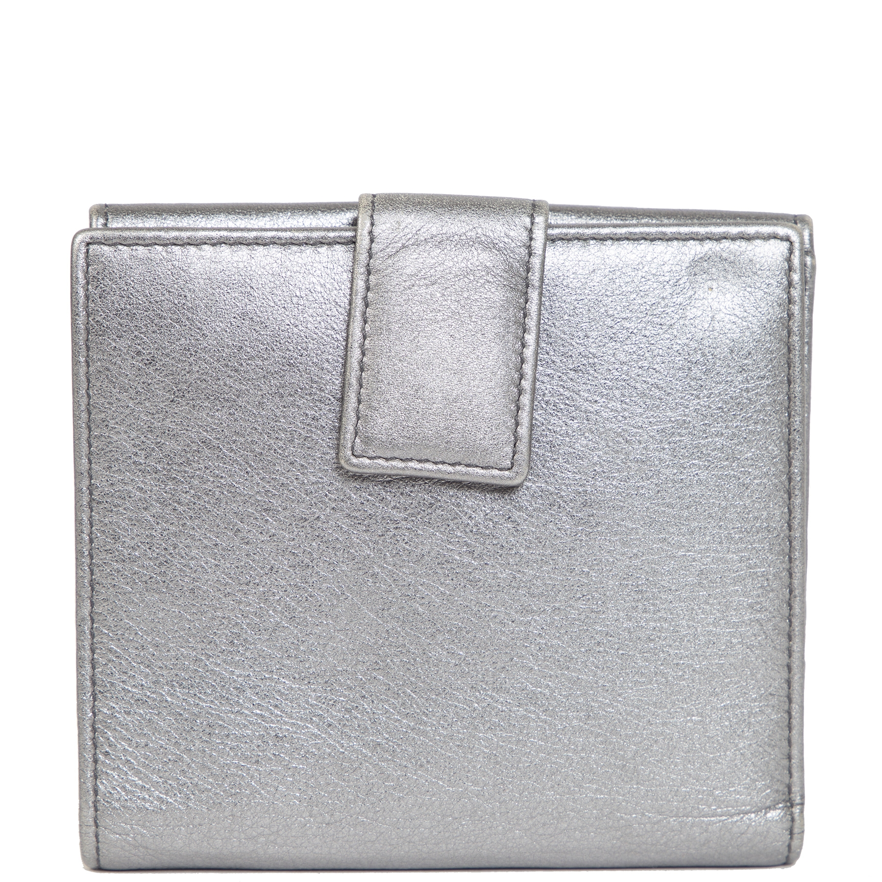 ★人気★【SAINT LAURENT】★Silver logo half wallet★財布★ シルバー 財布 Saint Laurent(サンローラン) - 海外通販のBUYMA