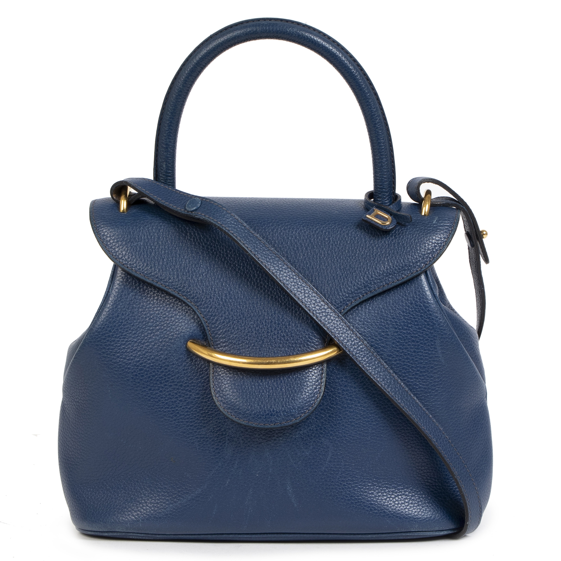 プ*a様 デルヴォー DELVAUX ボルティモア BALTIMORE ハンドバ DELVAUX(デルボー) ハンドバッグ ボルティモア ブラウン レザー