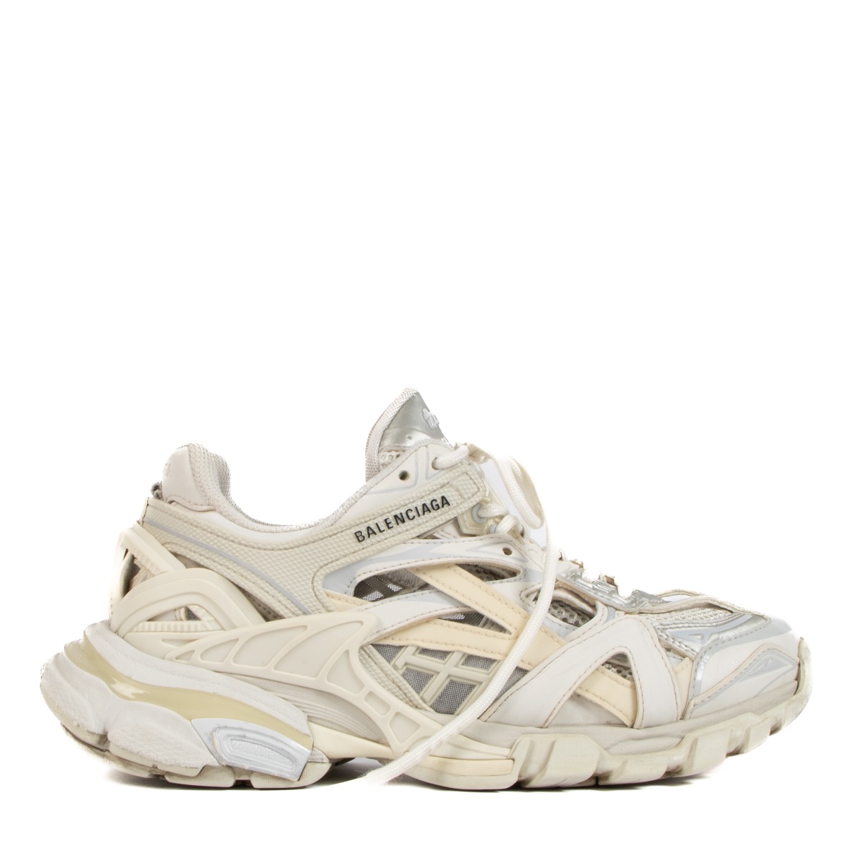 Balenciaga White Track Sneakers Size 37 ○ Labellov ○ Buy