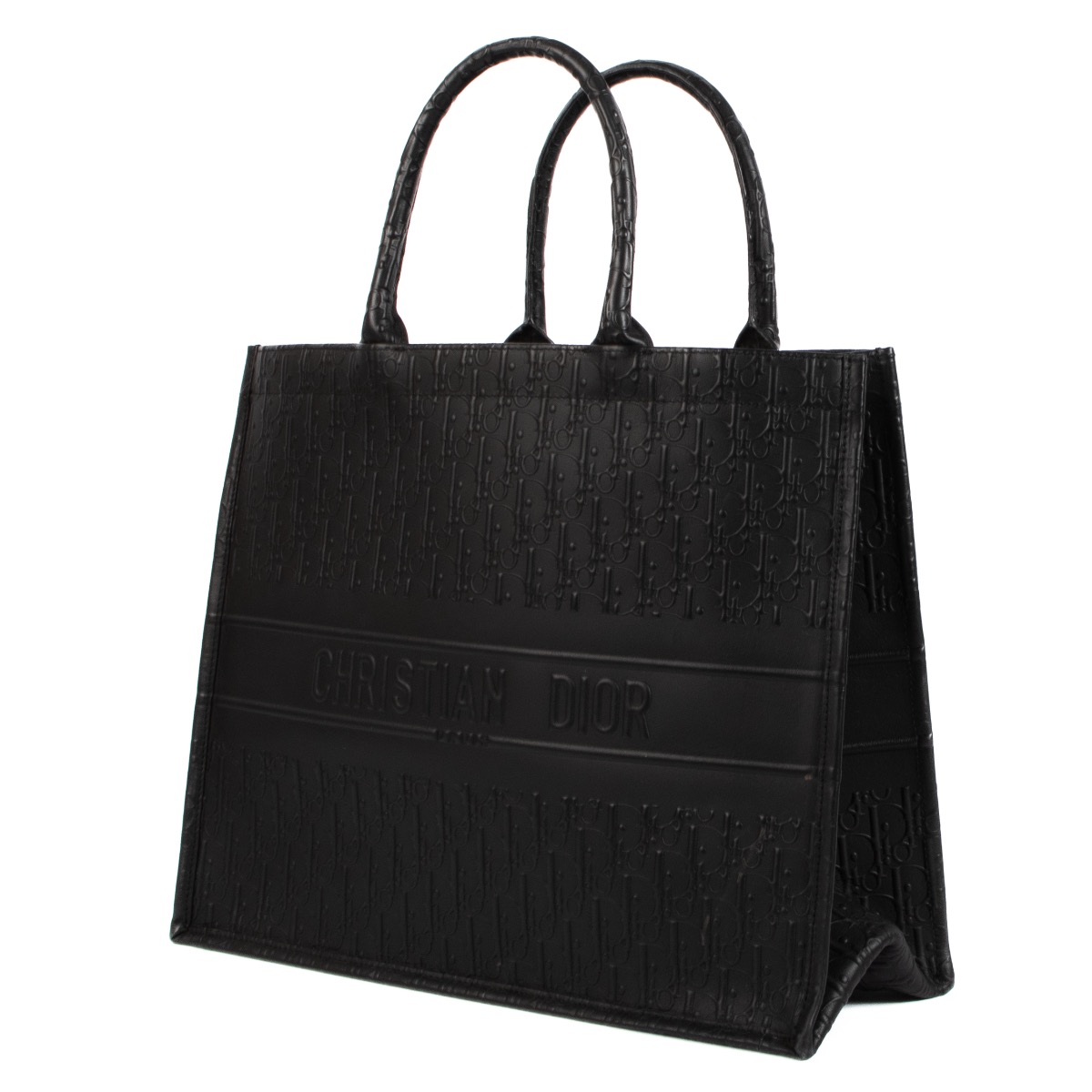 DIOR BOOK TOTE OBLIQUE BAGブラックレザーの高級感 DIOR BOOK TOTE OBLIQUE BAGブラックレザーの高級感 (Dior