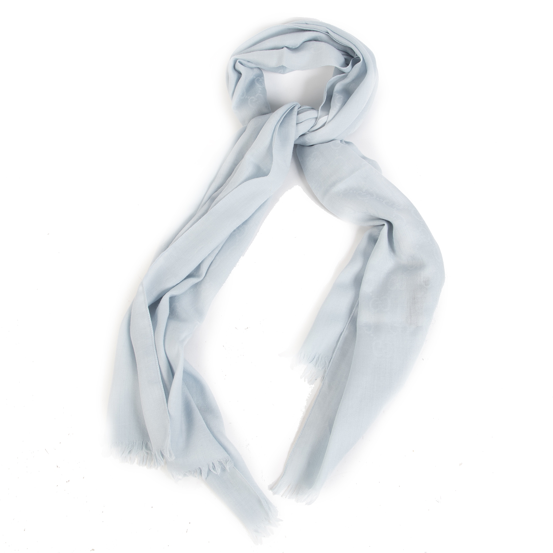 Light blue gucci scarf top