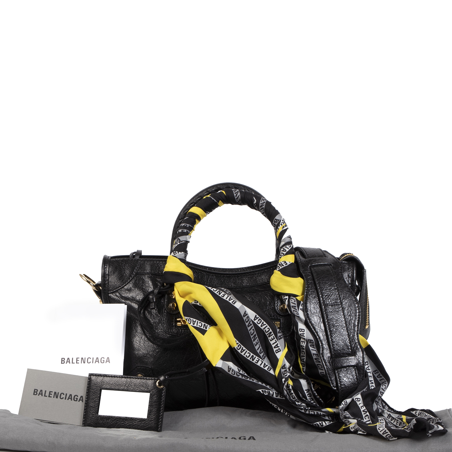 Shoulder Bags Balenciaga Bag With Scarf BALENCIAGA Le City Mini