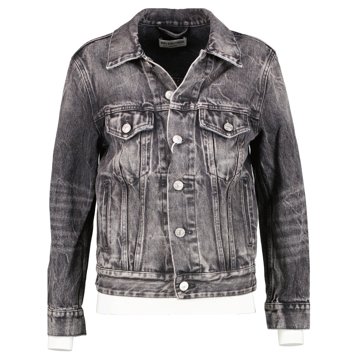 アウターその他 BALENCIAGA 'Lace Up' denim jacket Gray Balenciaga Lace-Up Denim Jacket - Bergdorf Goodman