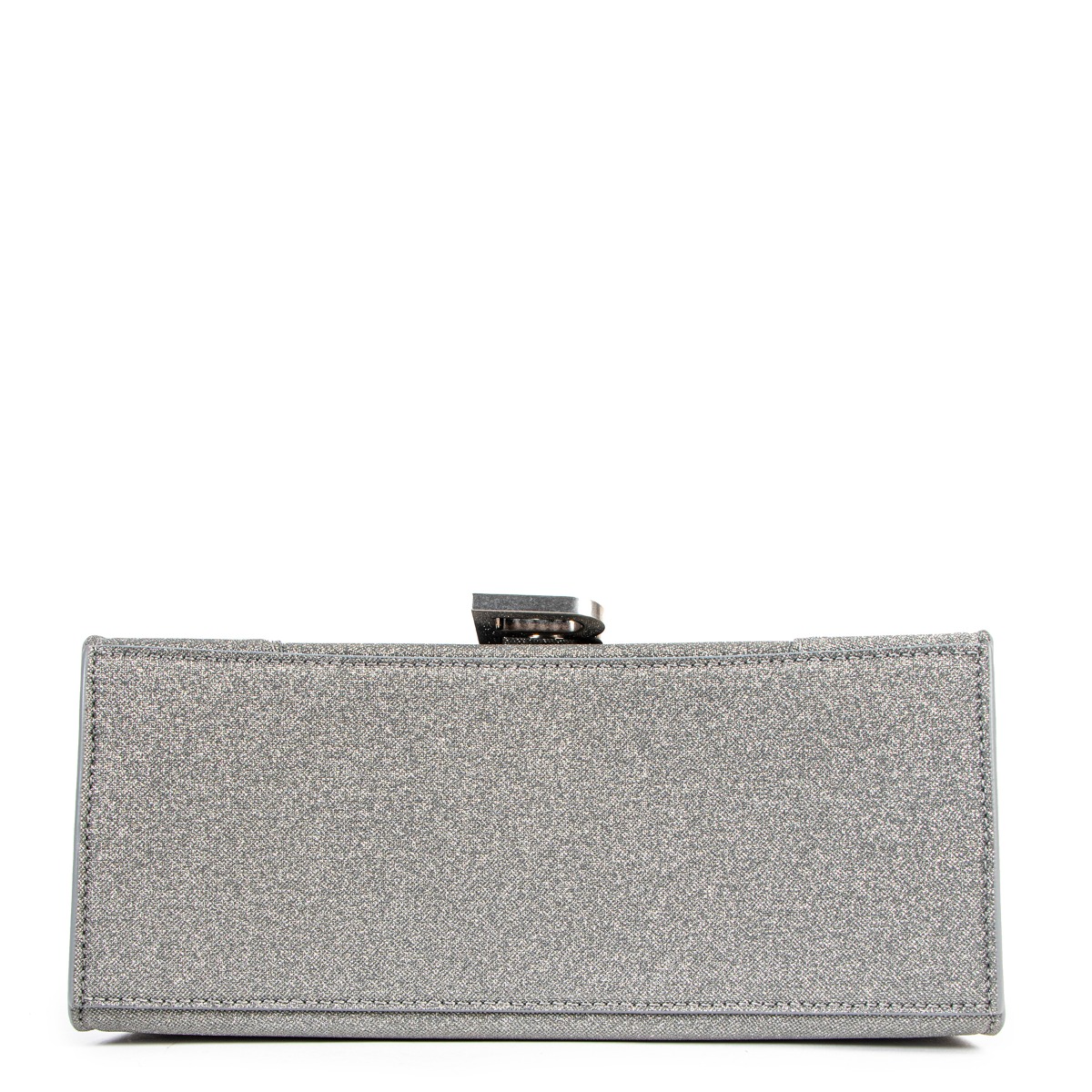 Balenciaga Hourglass Small Silver Glitter Bag Labellov Buy