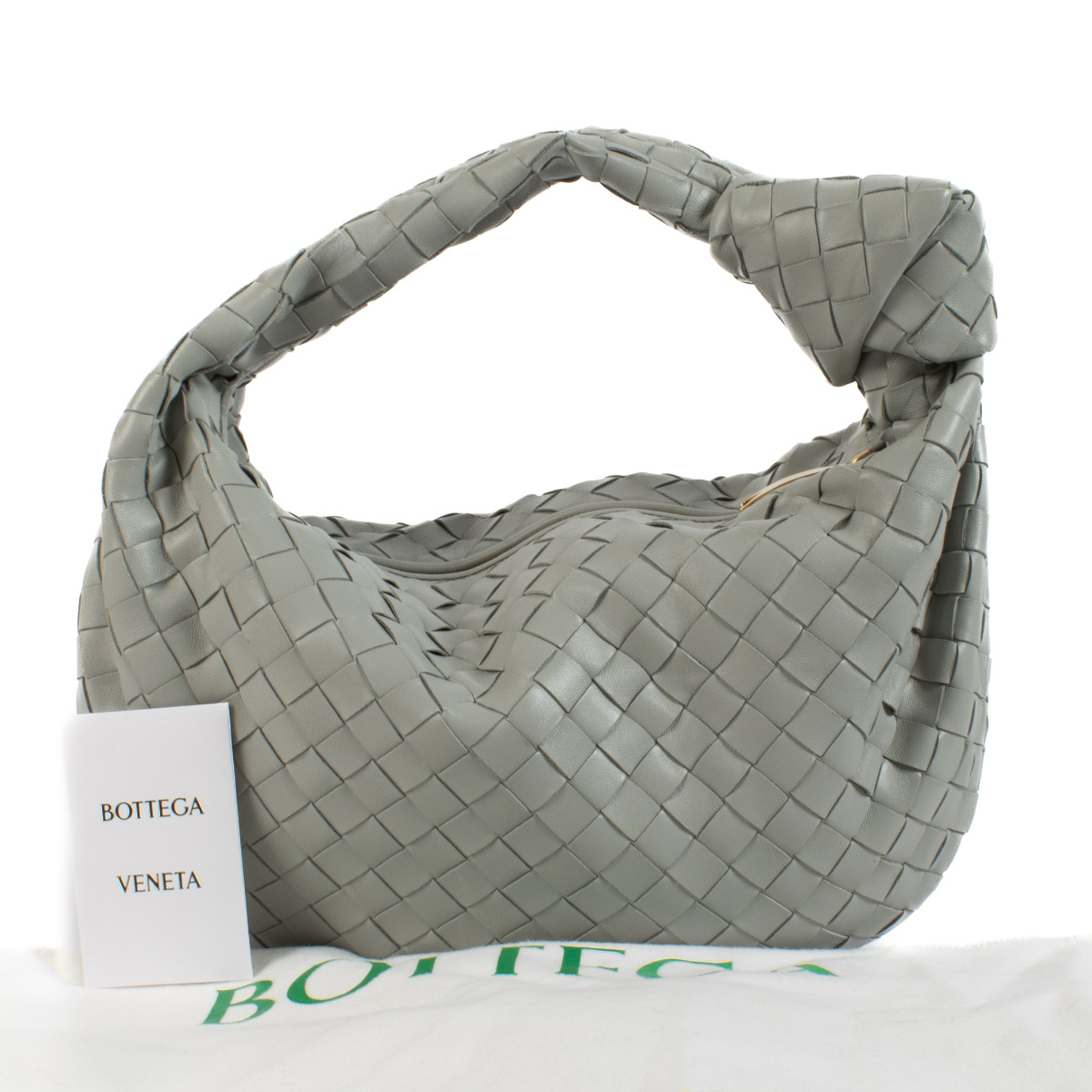 Bottega Veneta Agate Grey Teen Jodie Bag ○ Labellov ○ Buy and