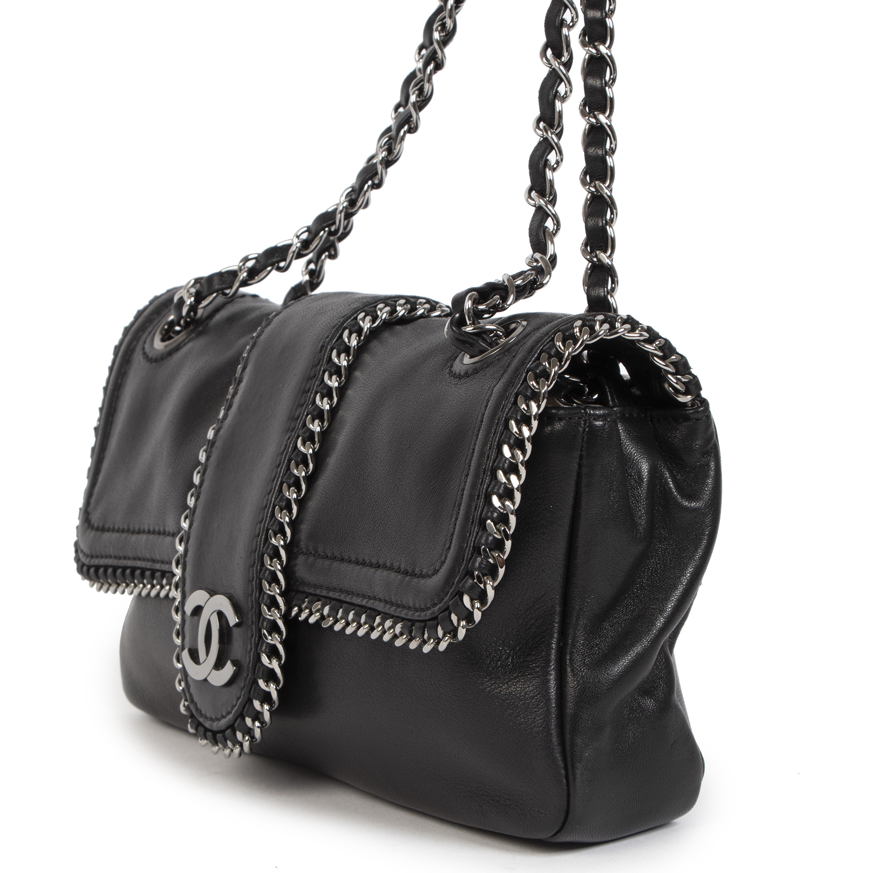 Chanel Black Leather Medium Madison Flap Bag ○ Labellov ○ Buy