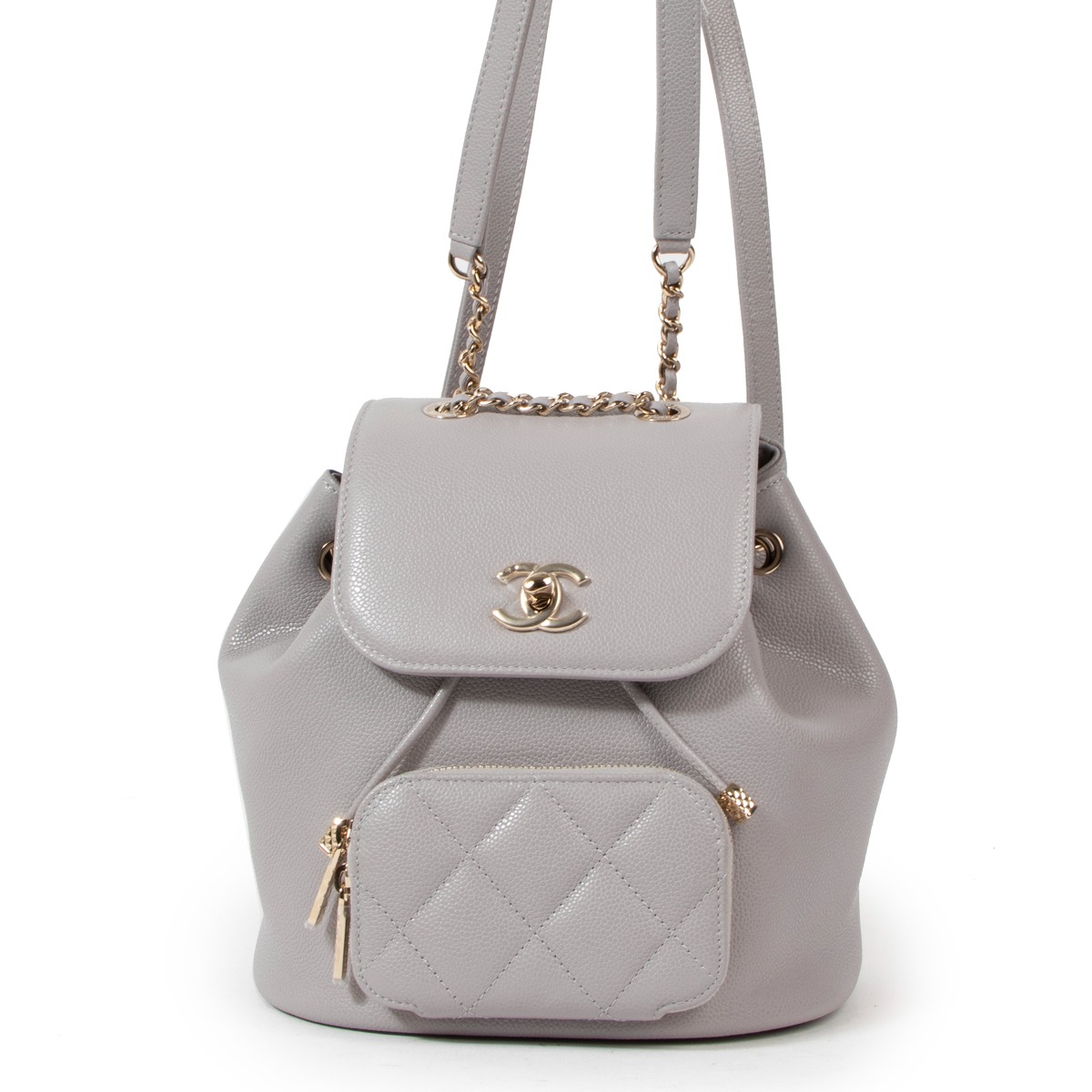 Chanel Grey Business Affinity Mini Backpack ○ Labellov ○ Buy and Sell  Authentic Luxury