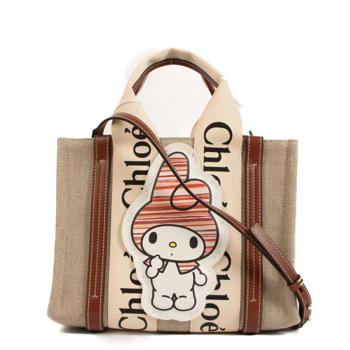 コラボ★MARITHE x MY MELODY CLASSIC LOGO CANVAS SHOULDER BAG MARITHE X MY MELODY CLASSIC LOGO CANVAS SHOULDE BAG red