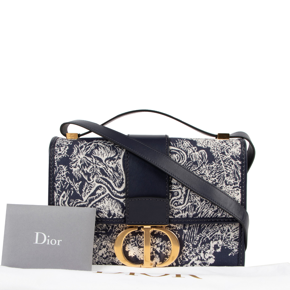 Dior 30 Montaigne Toile de Jouy Reverse Jacquard Beauty Pouch