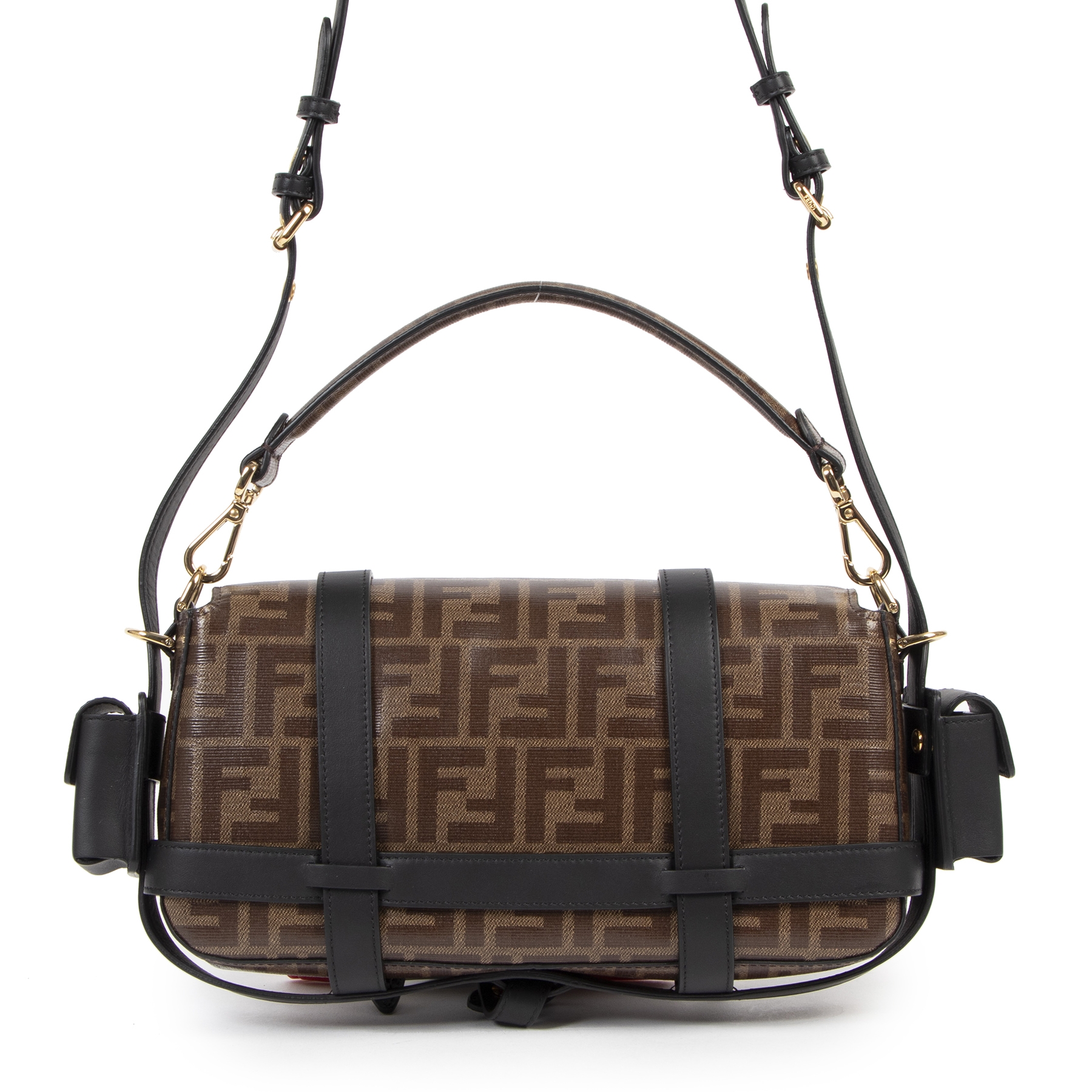 Fendi Brown Cage Baguette Bag Labellov Buy and Sell Authentic