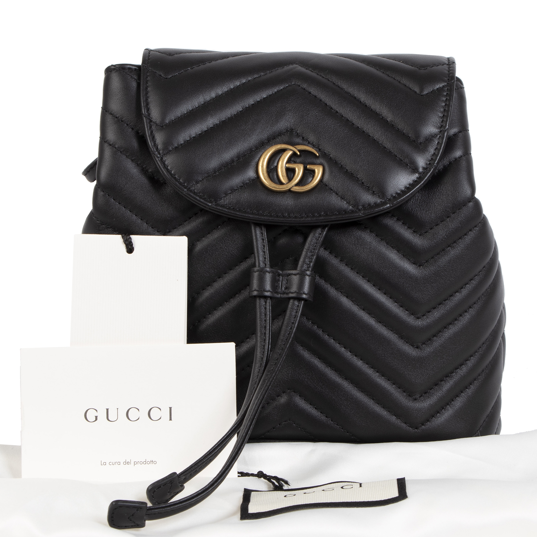 gucci marmont quilted backpack