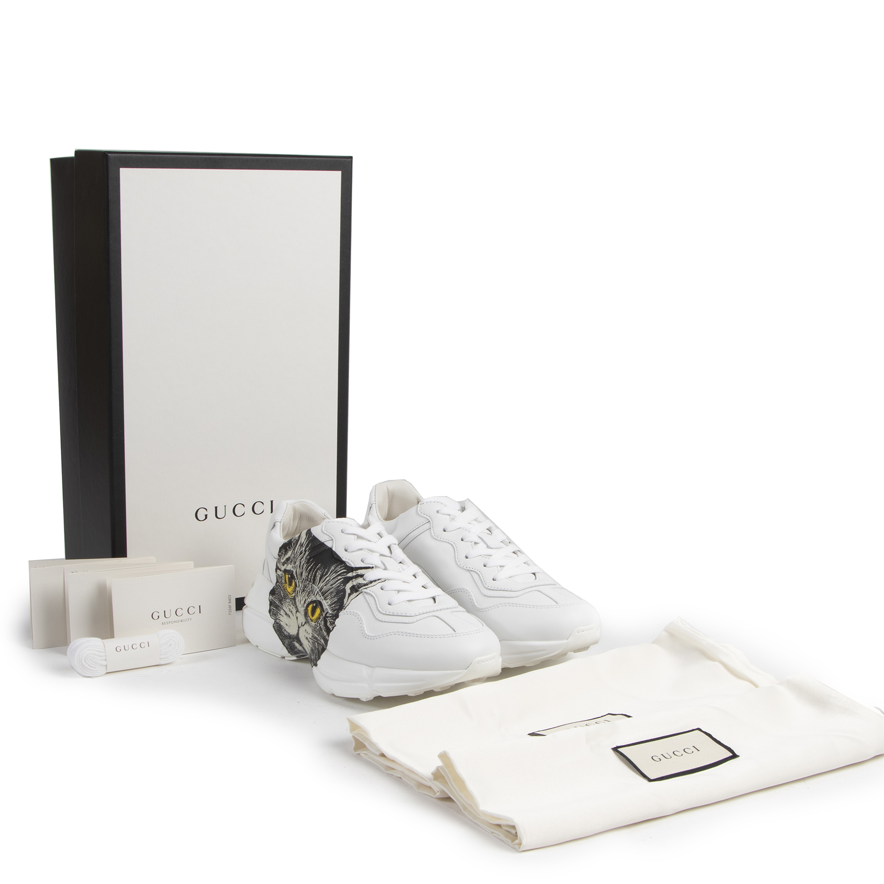 GUCCI Rhyton Mystic Cat White Women's - POIZON