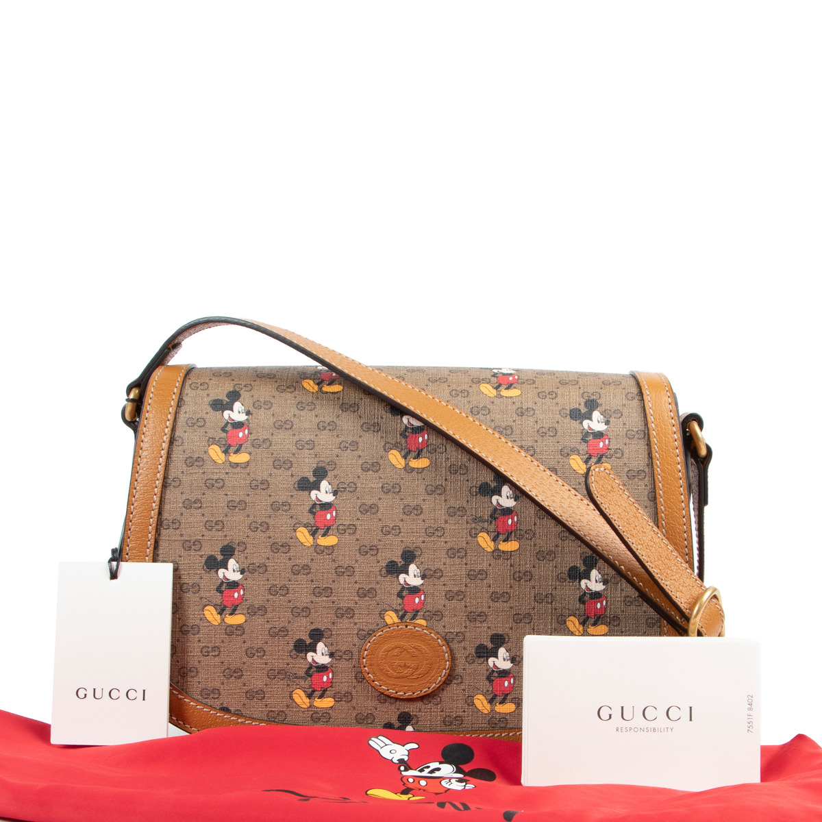 Gucci x Disney Monogram Shoulder bag ○ Labellov ○ Buy and Sell
