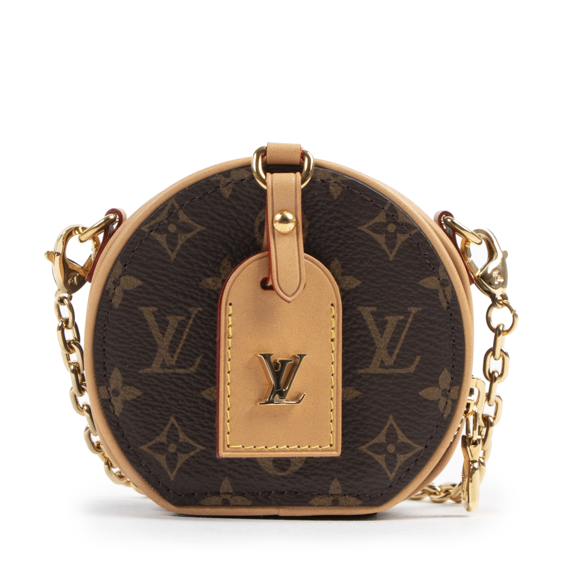 Louis Vuitton Monogram Mini Boite Chapeau Necklace Bag - Brown Mini Bags,  Handbags - LOU769911