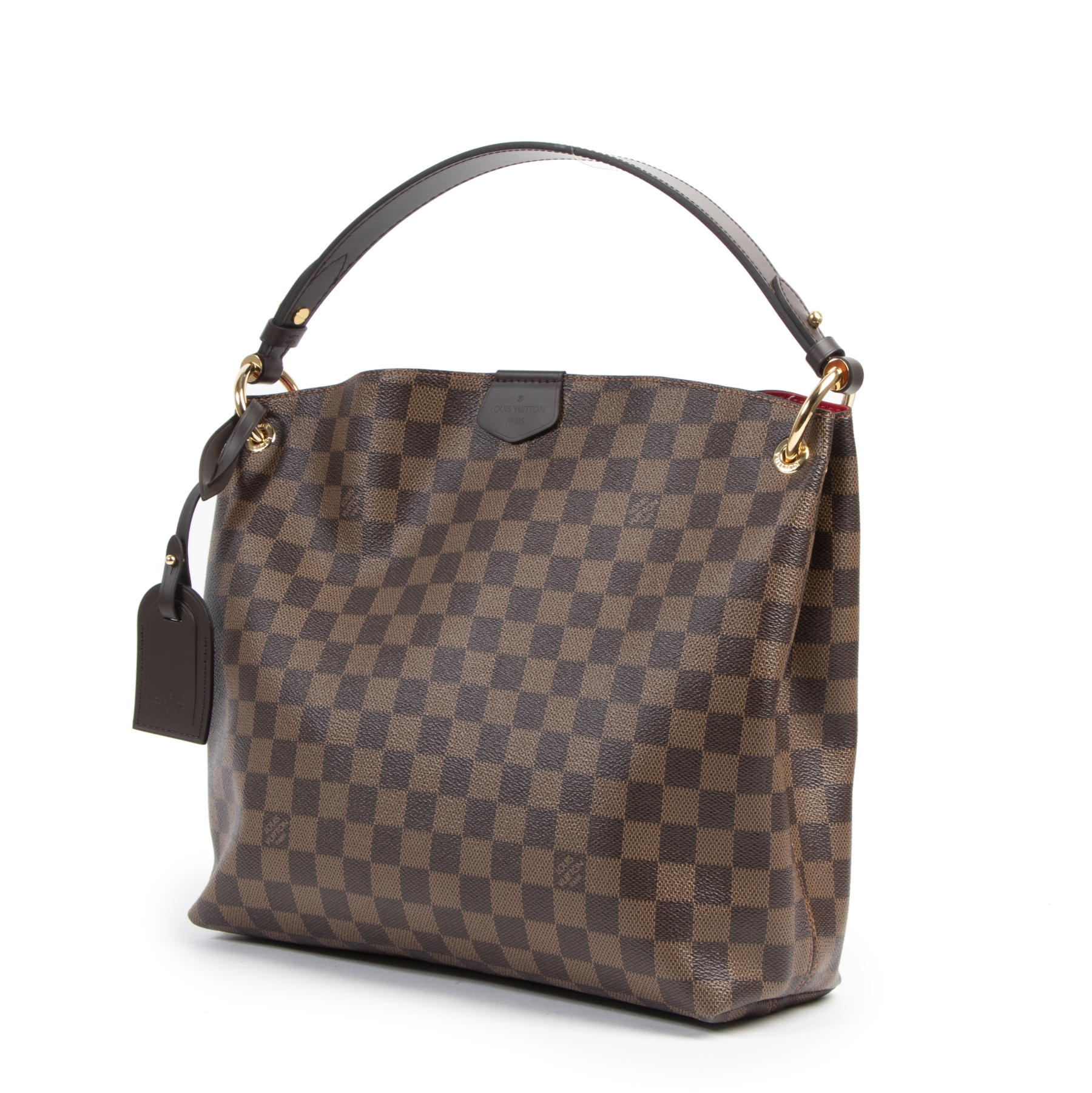 Brown Louis Vuitton Damier Ebene Cabas Rivington Tote Bag