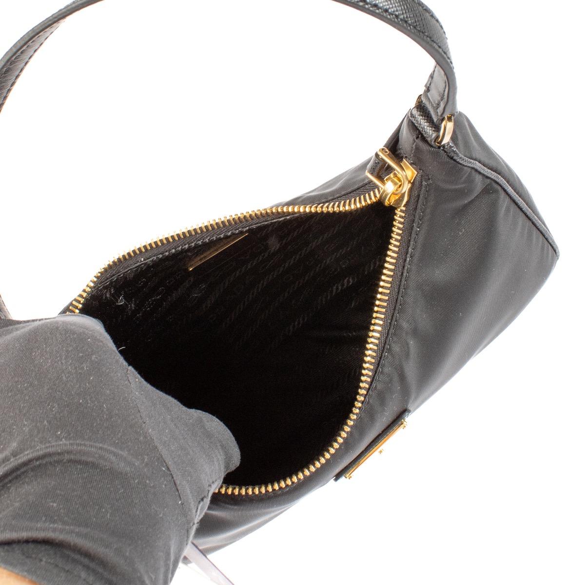 Prada Black Nylon Re-Edition 2000 Mini Shoulder Bag