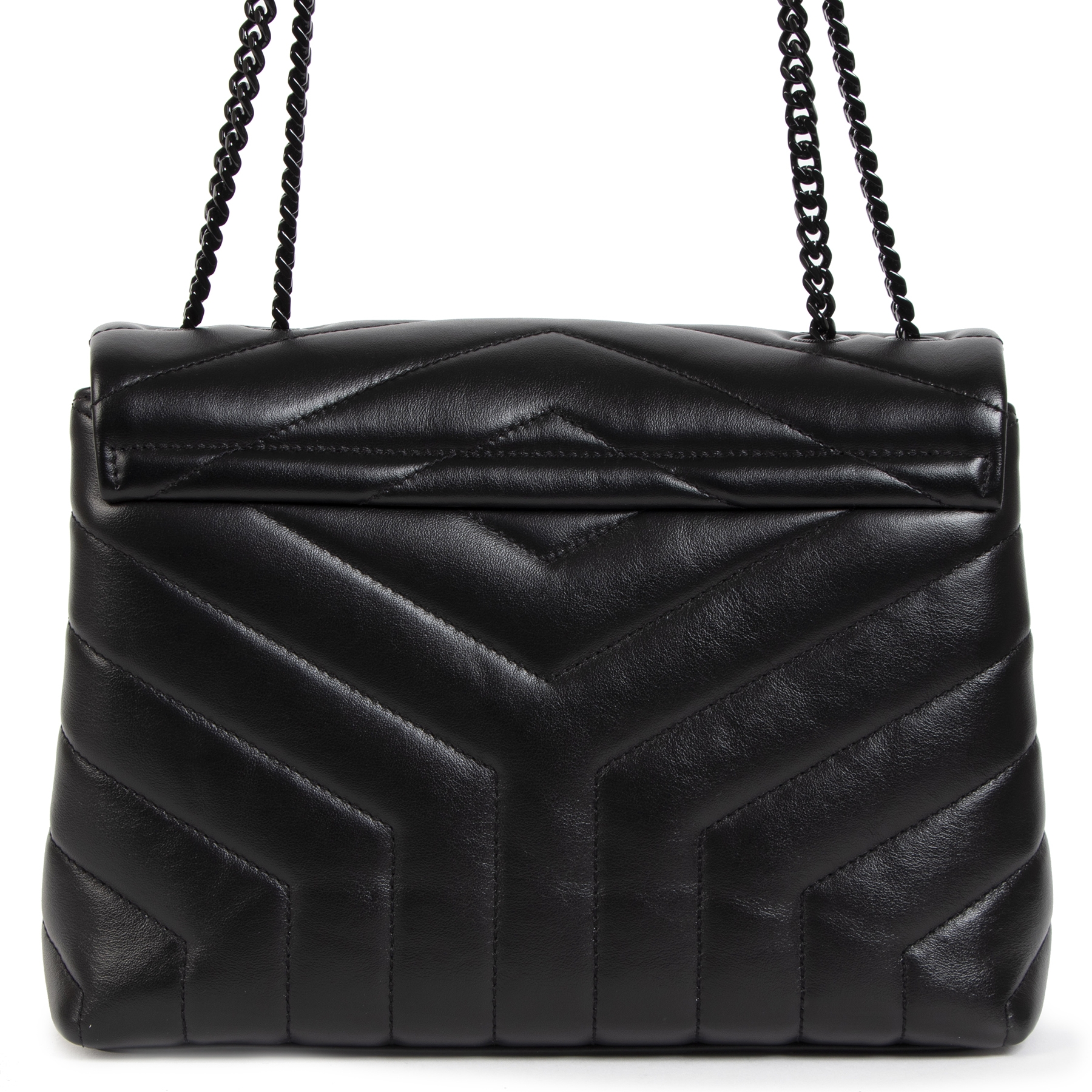 Ysl patent 2025 leather loulou bag
