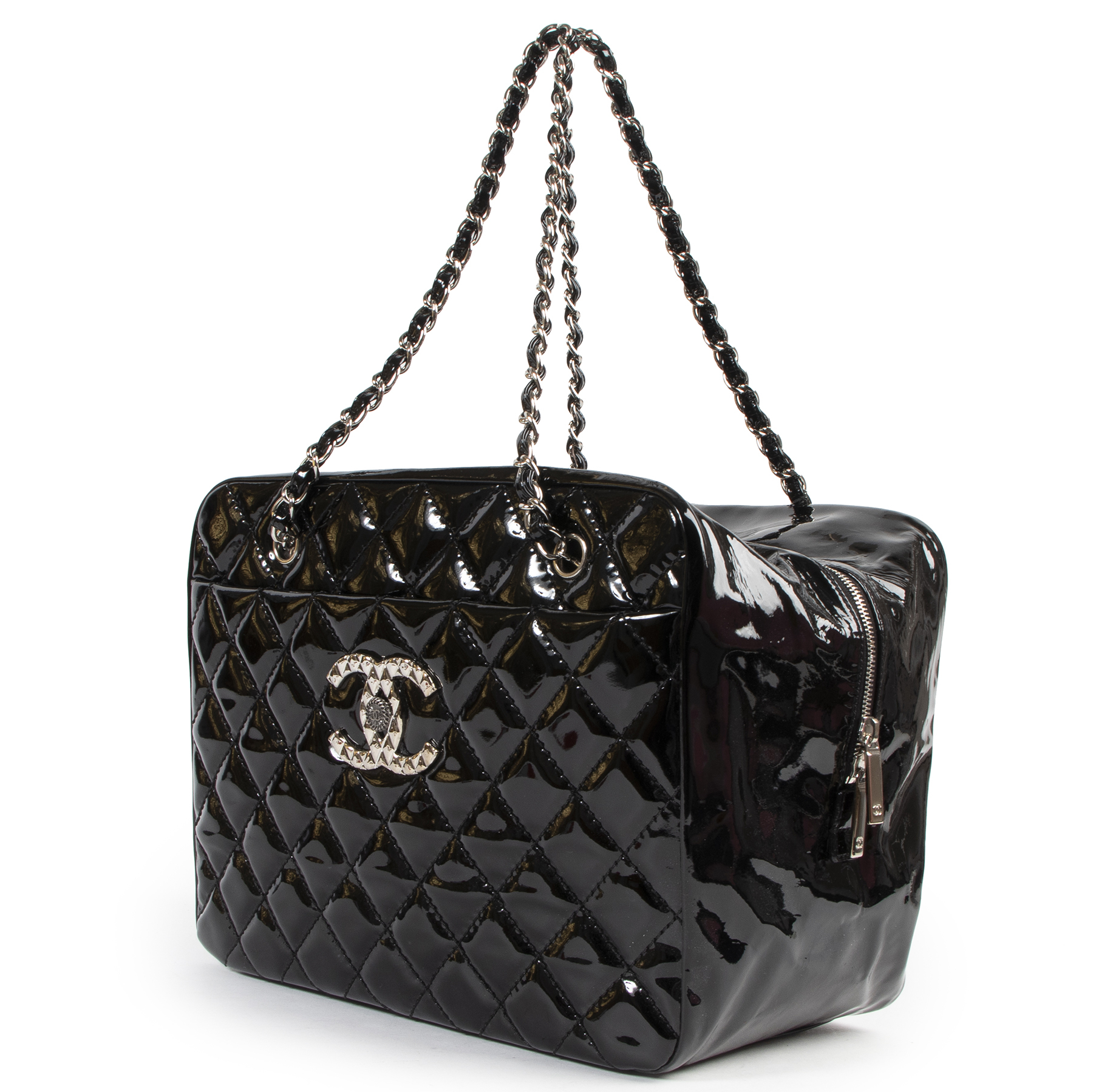 Black patent chanel bag outlet