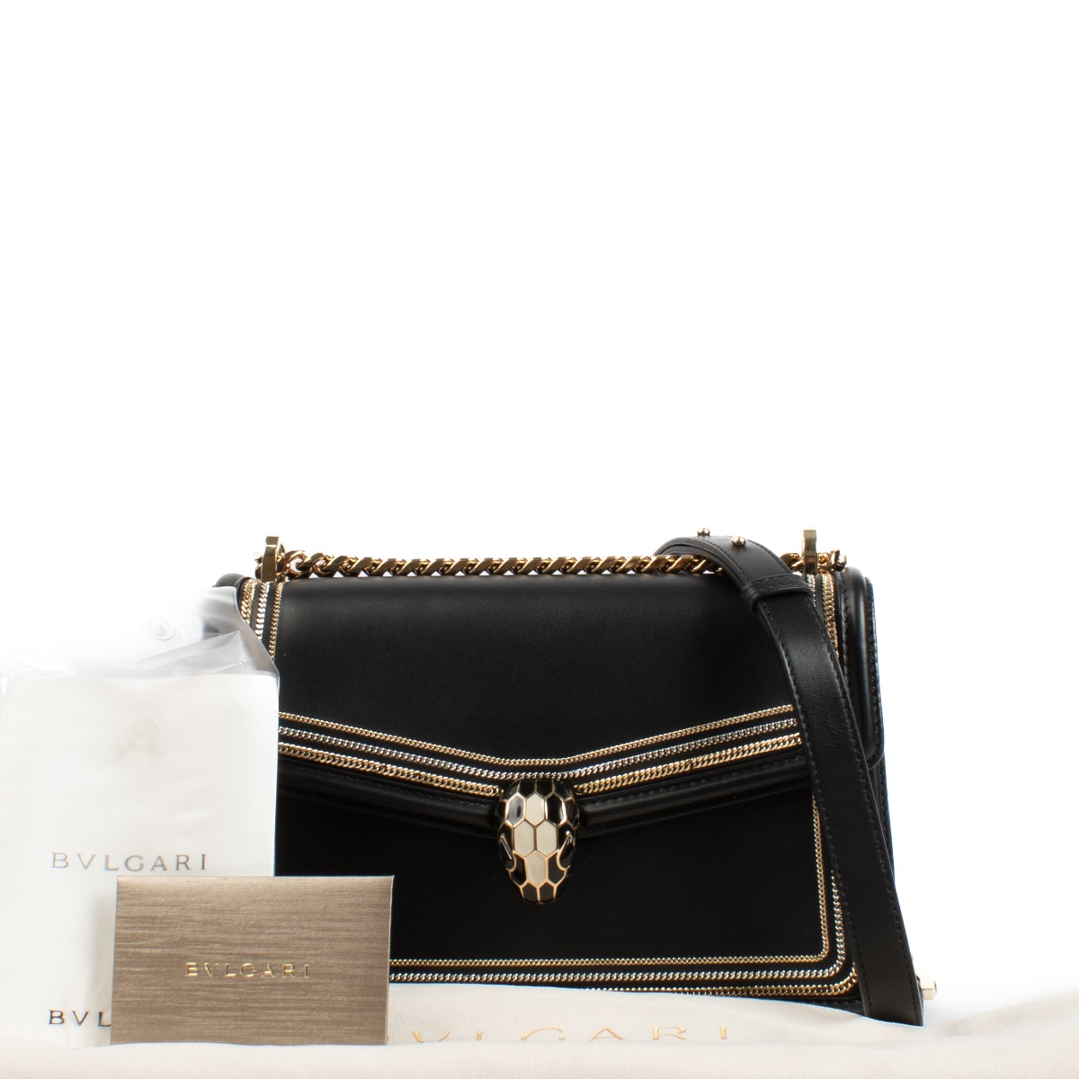 【BVLGARI】SERPENTI FOREVER デニムショルダーバッグ BVLGARI】SERPENTI FOREVER デニムショルダーバッグ (Bvlgari