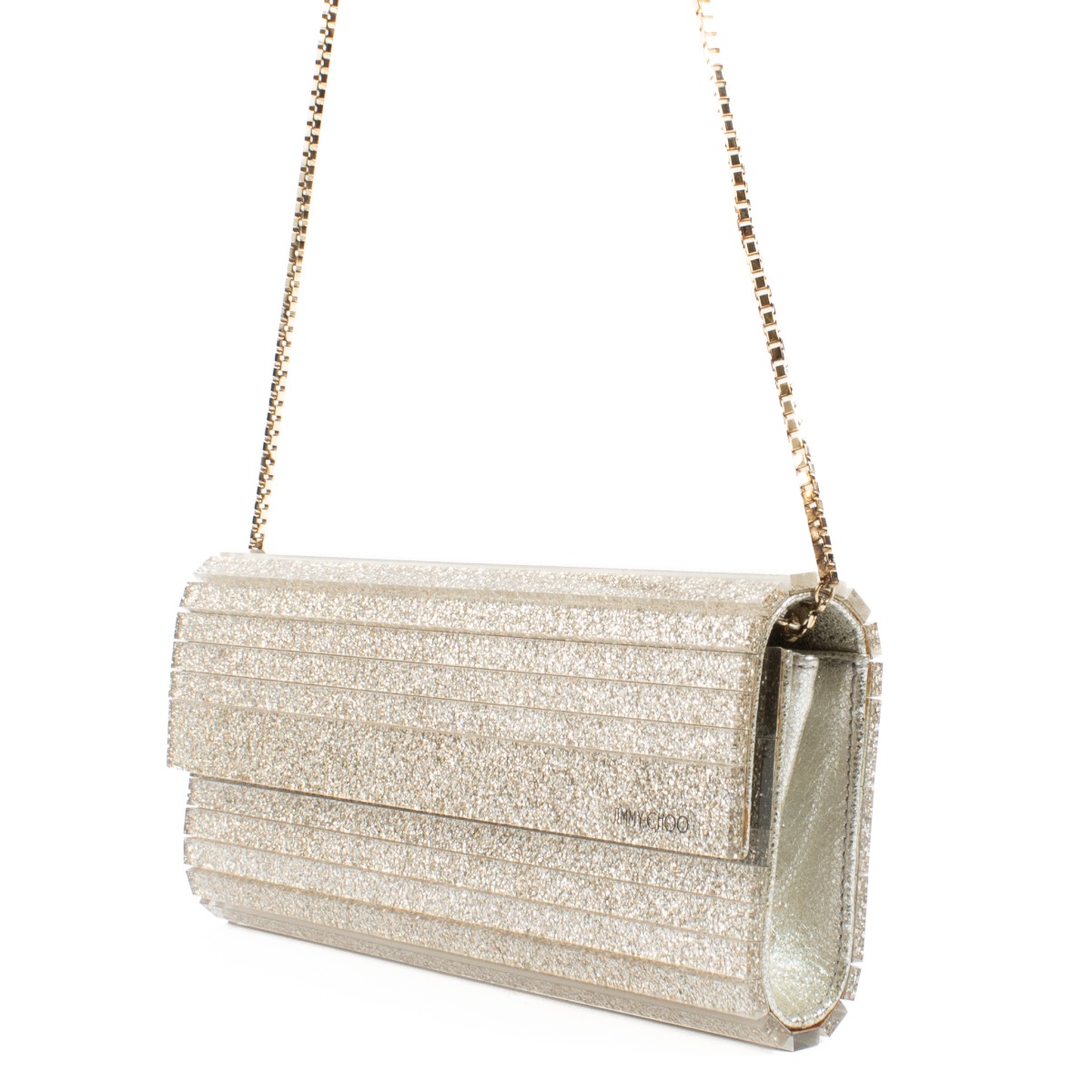 クラッチバッグ Jimmy Choo `Sweetie` Rectangular Silver Acrylic Clutch Jimmy Choo `Sweetie` Rectangular Silver Acrylic Clutch