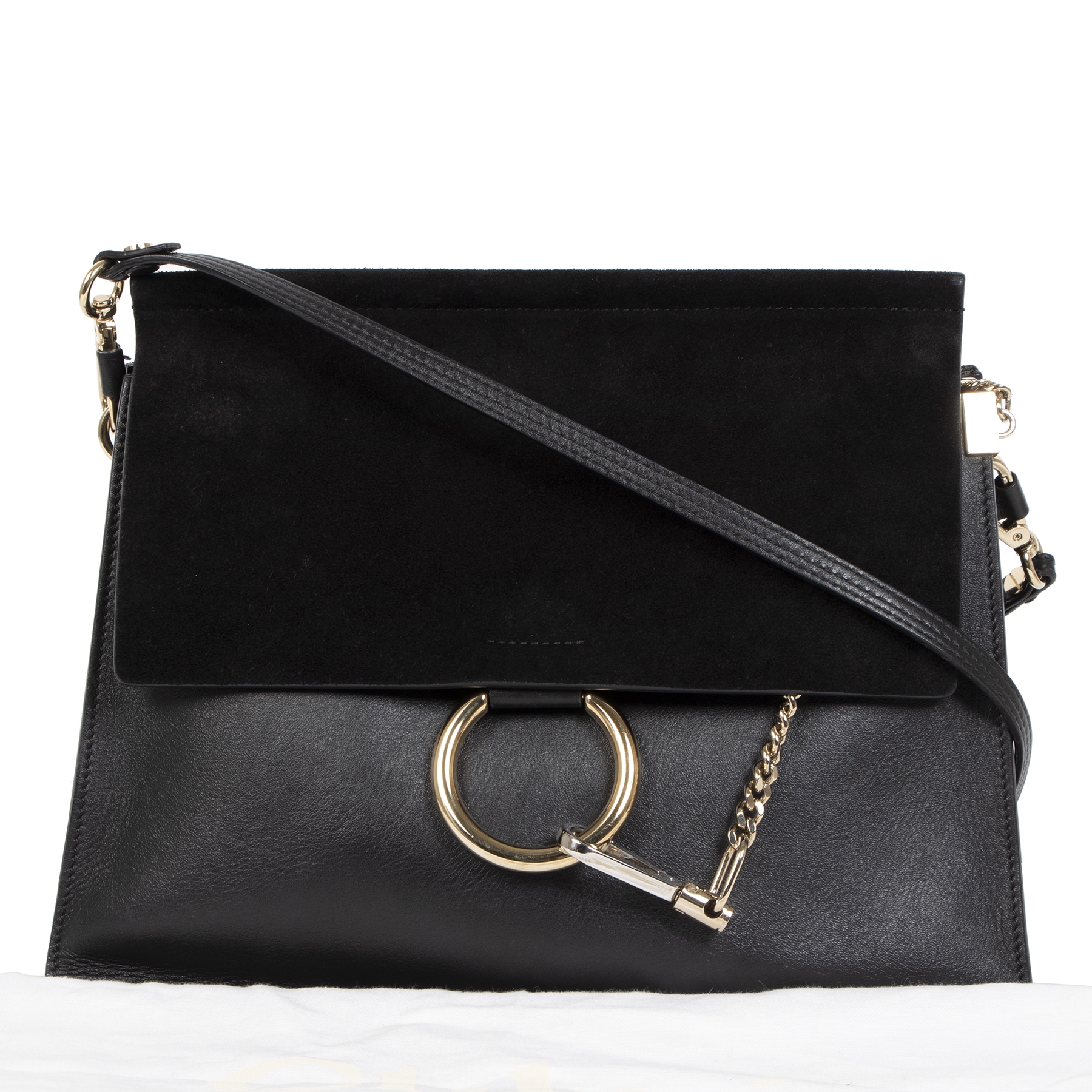 Chloe black suede bag clearance