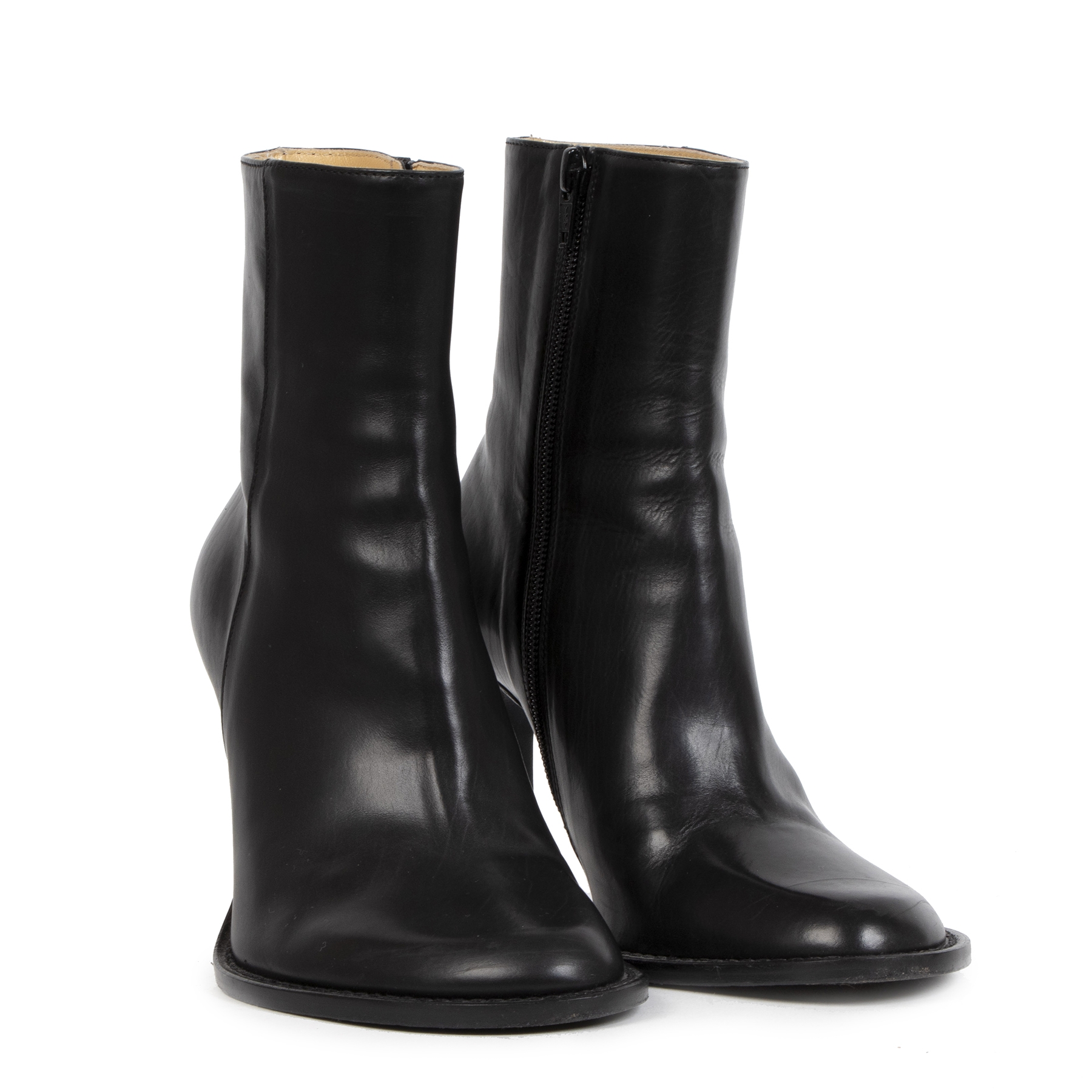 Ann Demeulemeester Black Heeled Boots - Size 36 ○ Labellov ○ Buy