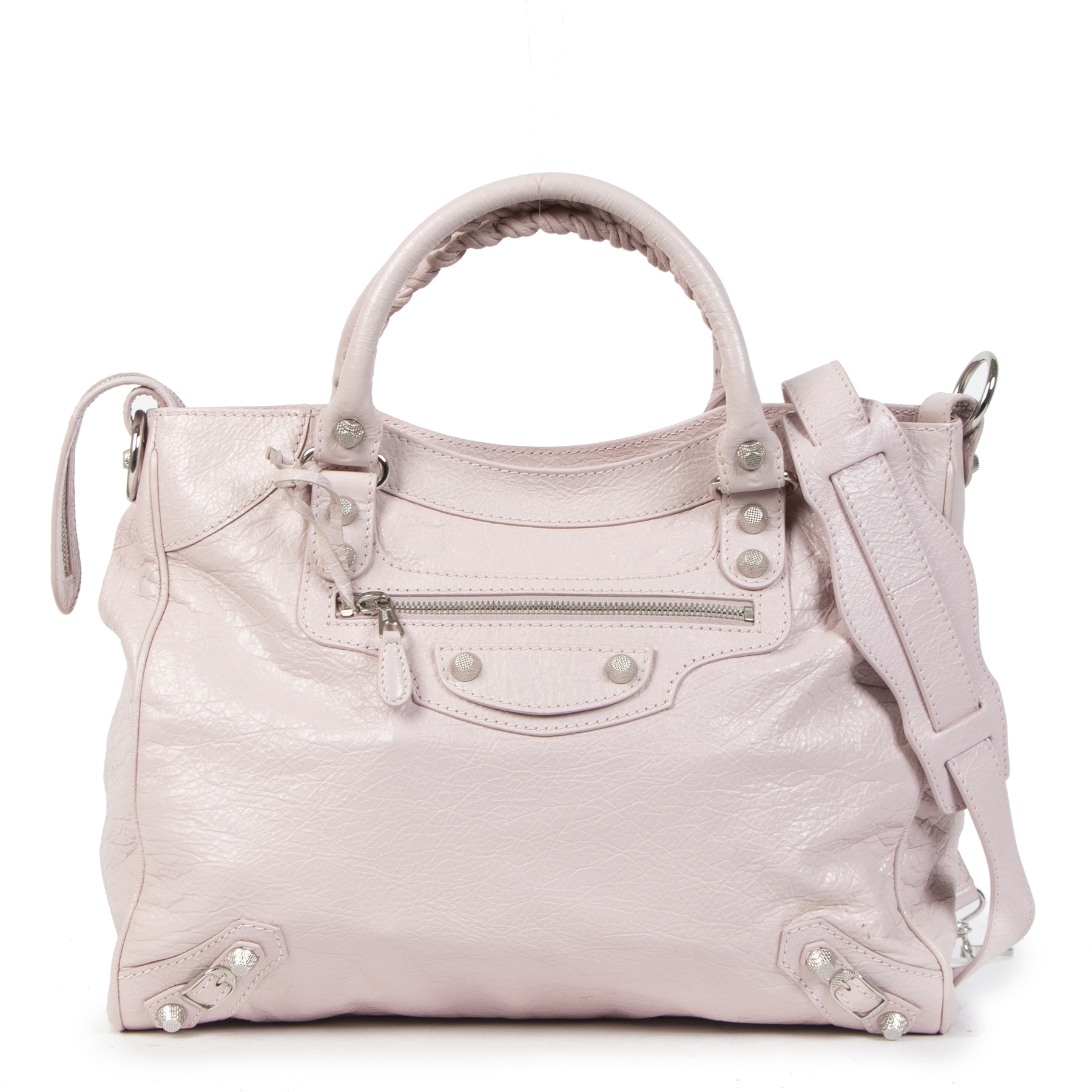 Light pink balenciaga bag sales