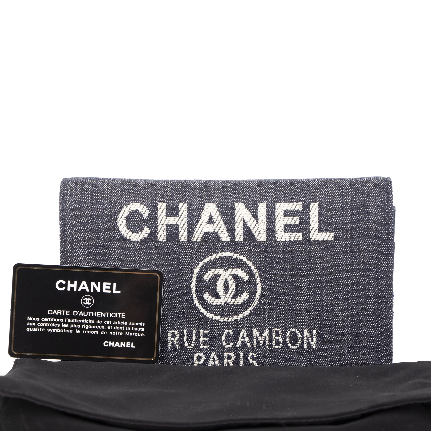 シャネル デニム 長財布 31 RUE CAMBON PARIS Chanel Denim 31 Rue Cambon Wallet On A Chain ○ Labellov