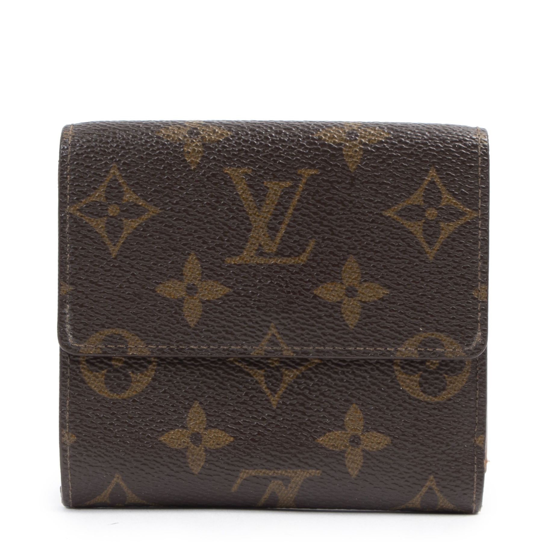 Louis Vuitton LV Elise Classic Monogram GHW Logo Trifold Flap Compact –  Valuxre